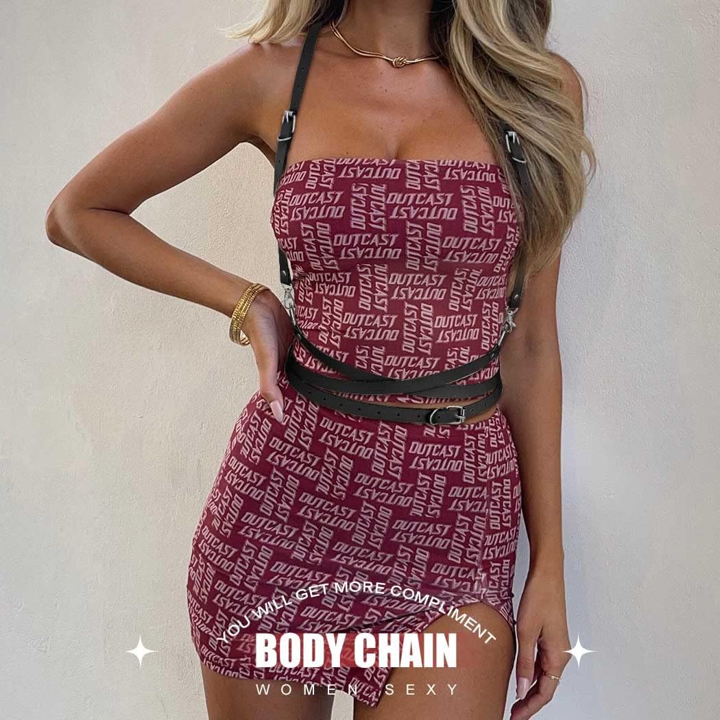 BODIY Women Fashion Harness Plus Size Harness Belt Punk Loop Waist Belt Rave Rock Leather Belts for Women - Image 6