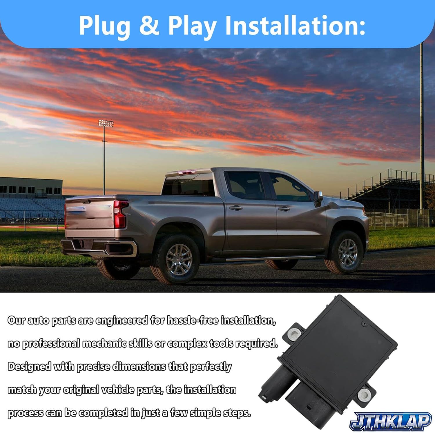 8973796350 Glow Plug Control Module Compatible with Chevrolet Silverado 2500HD 3500HD 2004-2005 6.6L Duramax LLY & GMC Sierra 2500HD 3500HD 2004-2005 Replace 0000984143 Diesel Glow Plug Controller