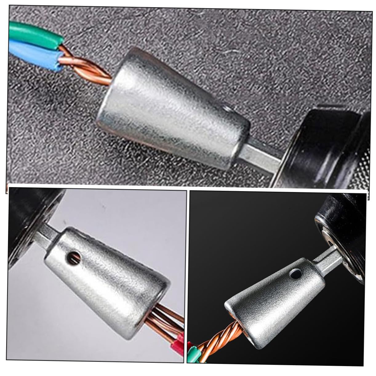 SHINEOFI 2 Set Connettori Elettrici Per Filo Da Strumenti Per Torcere Compatibili Con Trapani Elettrici Facile Utilizzo Per Veloci E Sicuri 4 Pezzi*2