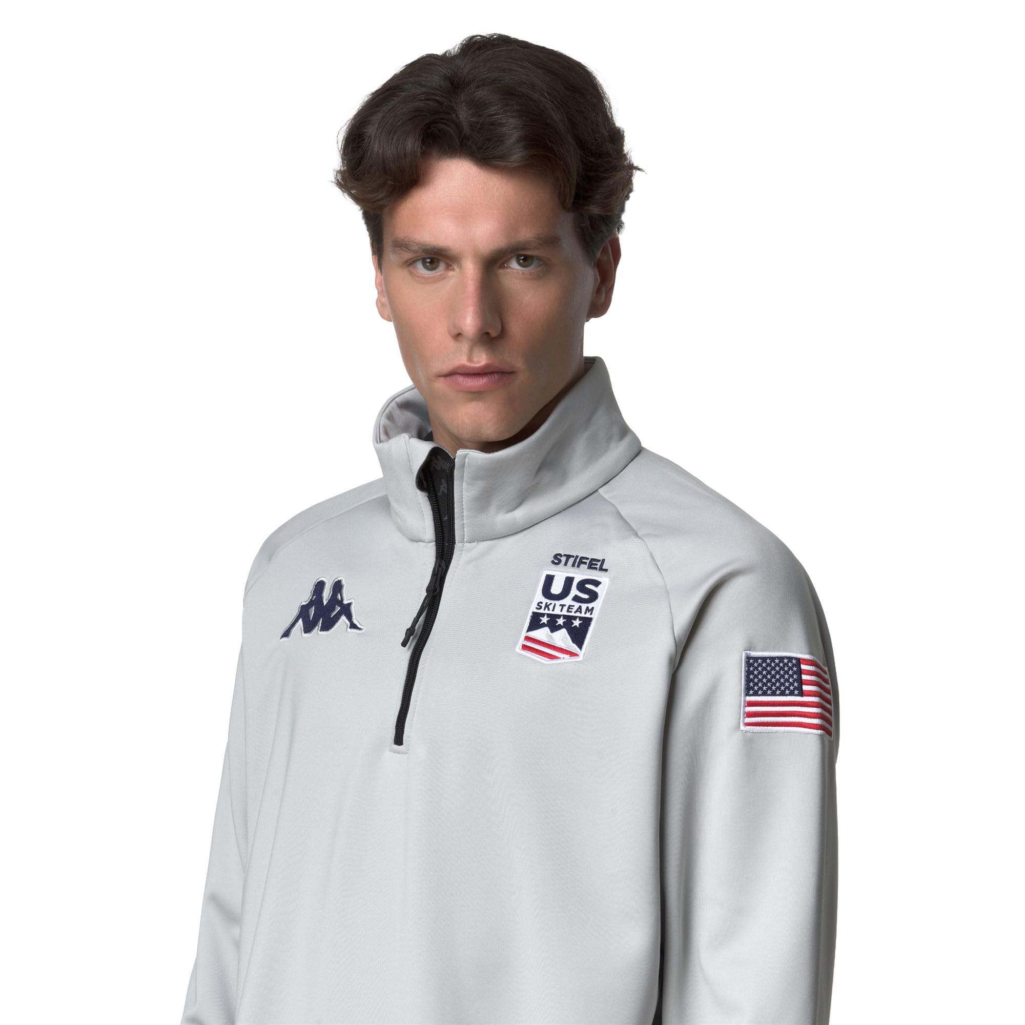 Kappa 6CENTO 821 US, Micropile in Tessuto Stretch Unisex
