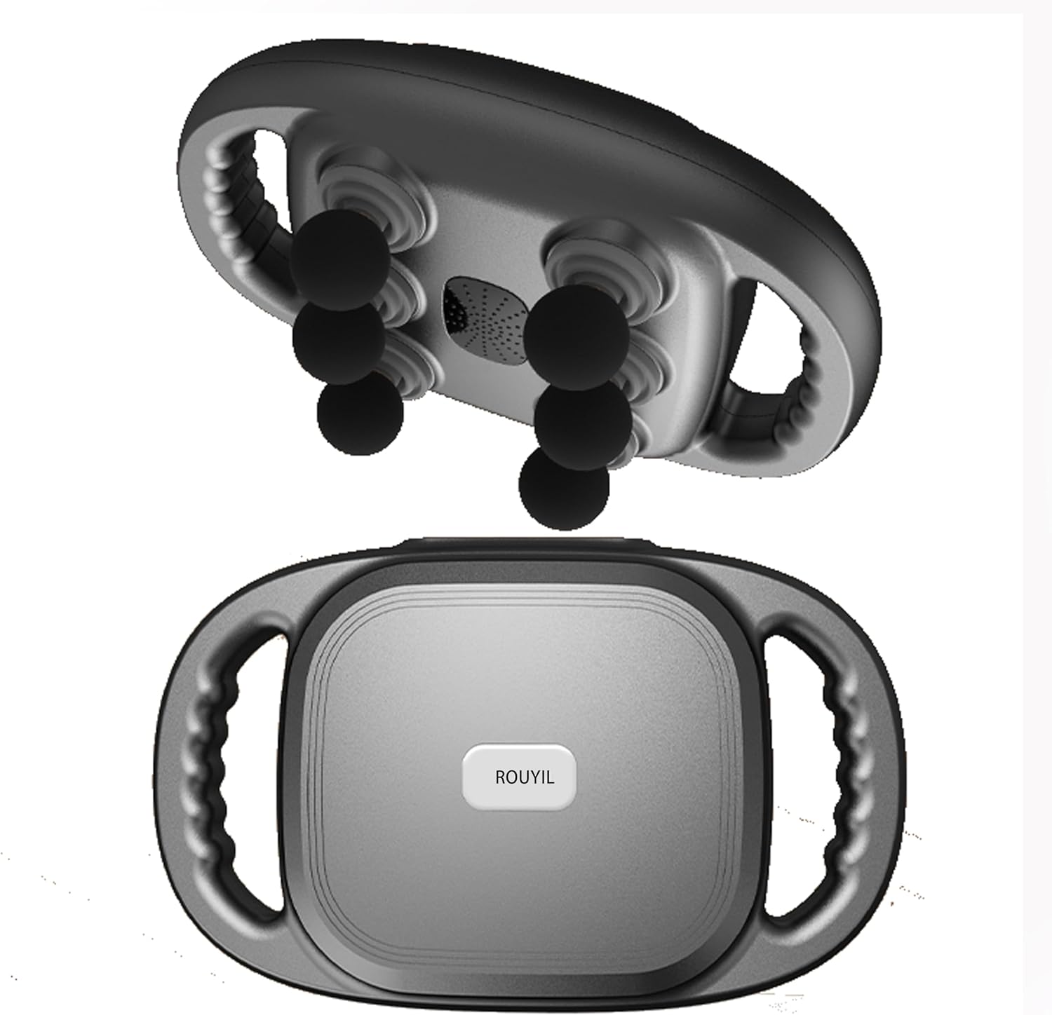 Dual-Handle Back Massager with 6 Vibrating Nodes, 81 Massage Combinations (9x9 Modes), Handheld Electric Percussion Massager for Full Body Pain Relief, Ideal Health Gift for Men and Women