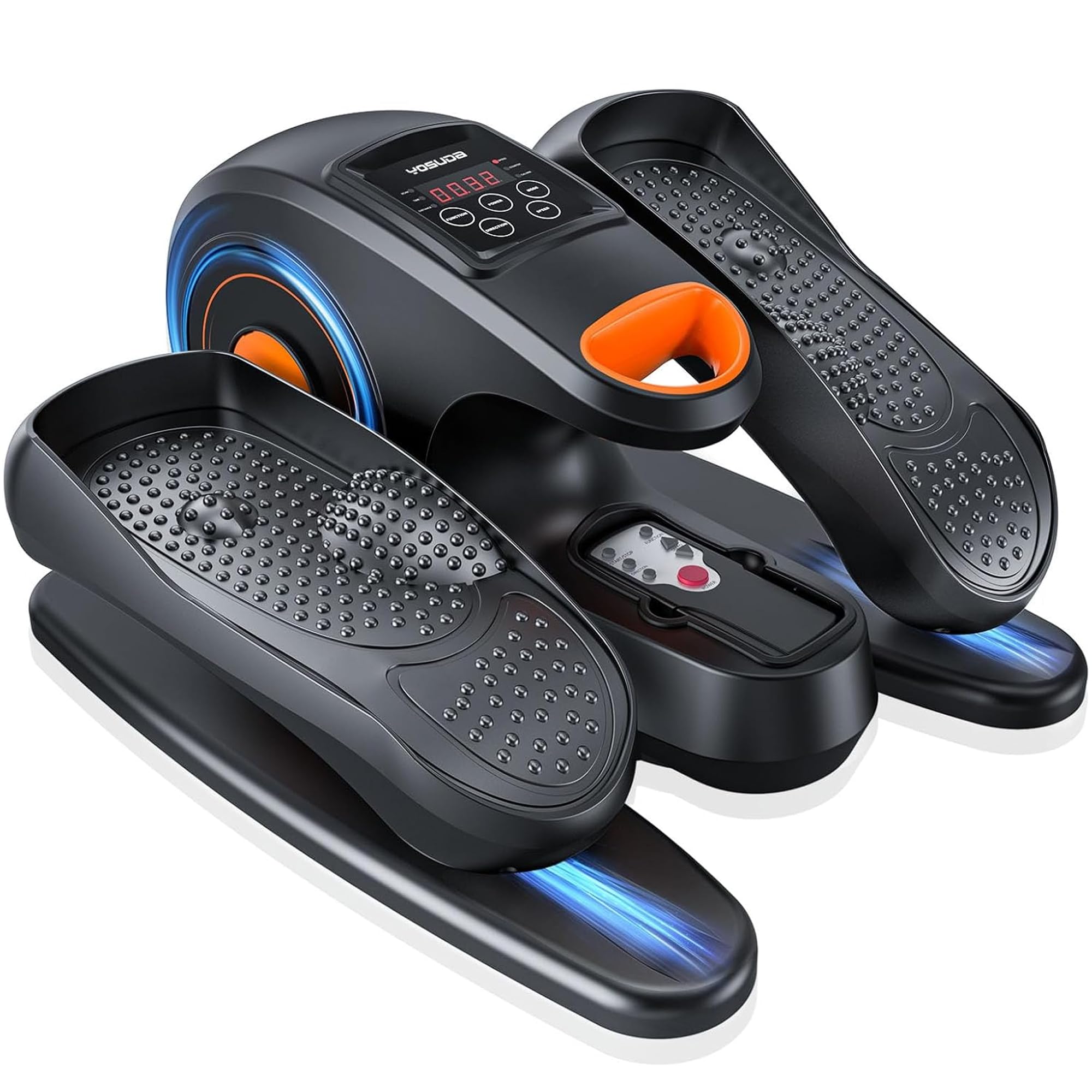 YOSUDA 2026 Neu Ellipsentrainer für zuhause, 3D-Fußmassage, 10 Geschwindigkeiten, Plug & Play, flüsterleise. Ideal für Senioren & Büro – Mini Elektrischer Crosstrainer, untertisch Ellipsentrainer