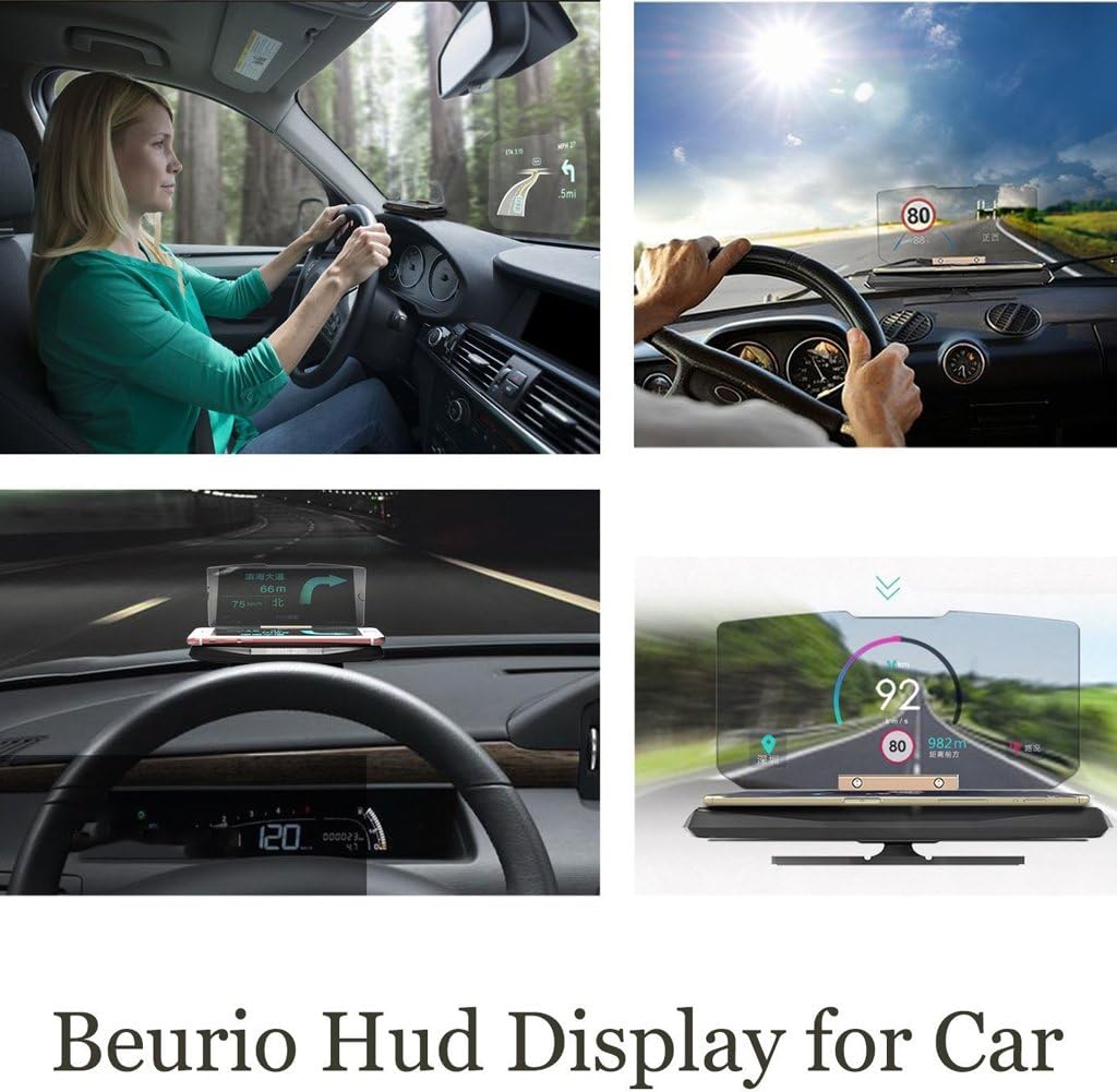 Amazon ノーブランド 品 Suv Gps Hud 車用 ヘッドアップ ディスプレイ 取り付け簡単 Gps情報 投影 携帯電話 汎用 ブラケット スピードメーター 車 バイク