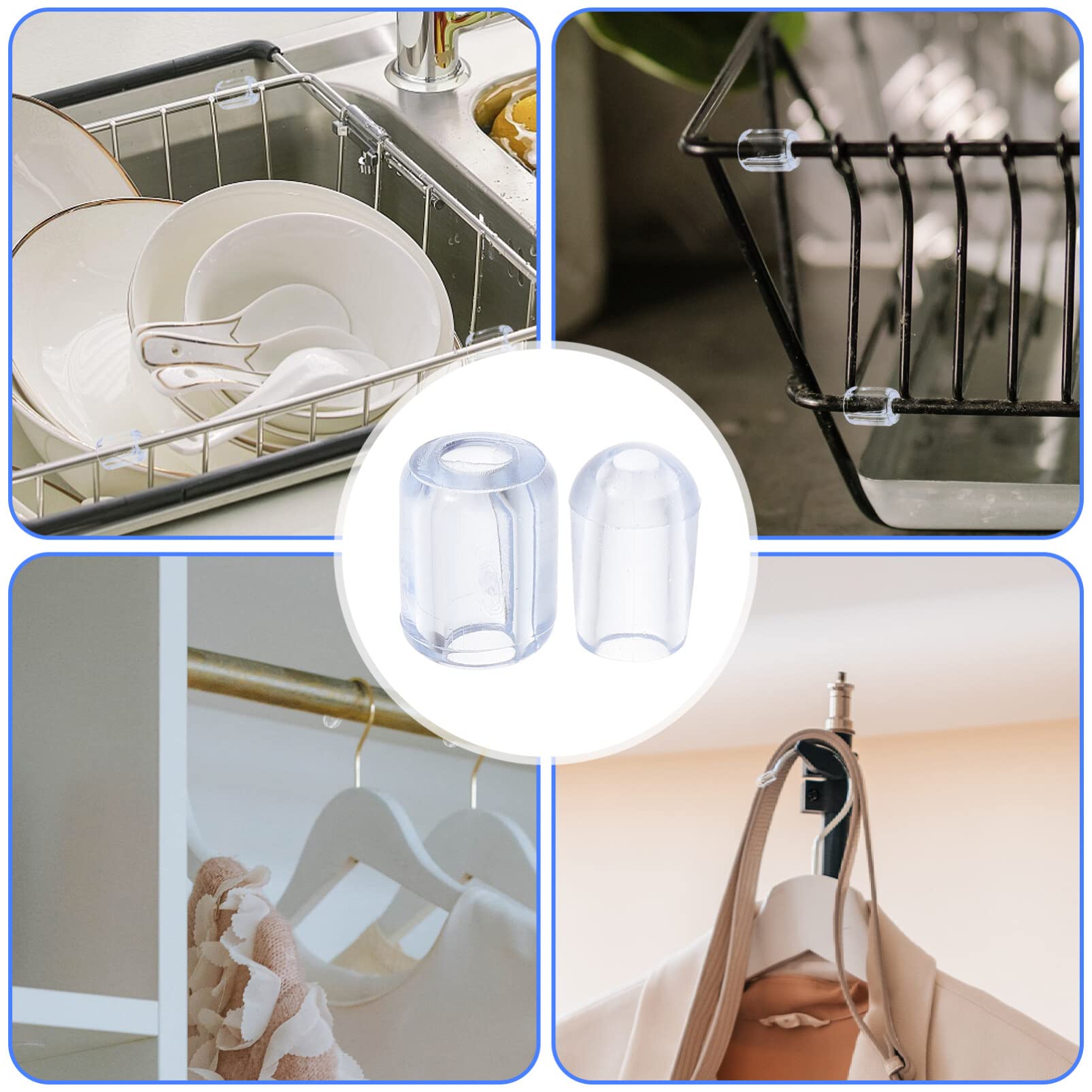 Sink Protector Rubber Feet For Dish Drainer Sink Grate Kitchen