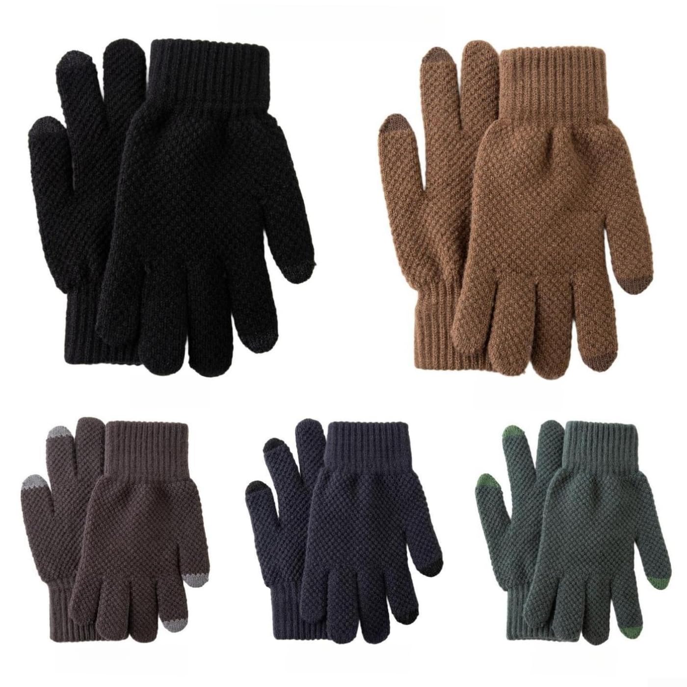 Guantes de Invierno Táctiles para forro para polar Cortavientos Térmicos