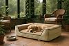 viscopet Premium Sofa Blok sungerli Alezli Fermuarlı Yıkanabilir Köpek YatağıS-kahvekrem-L