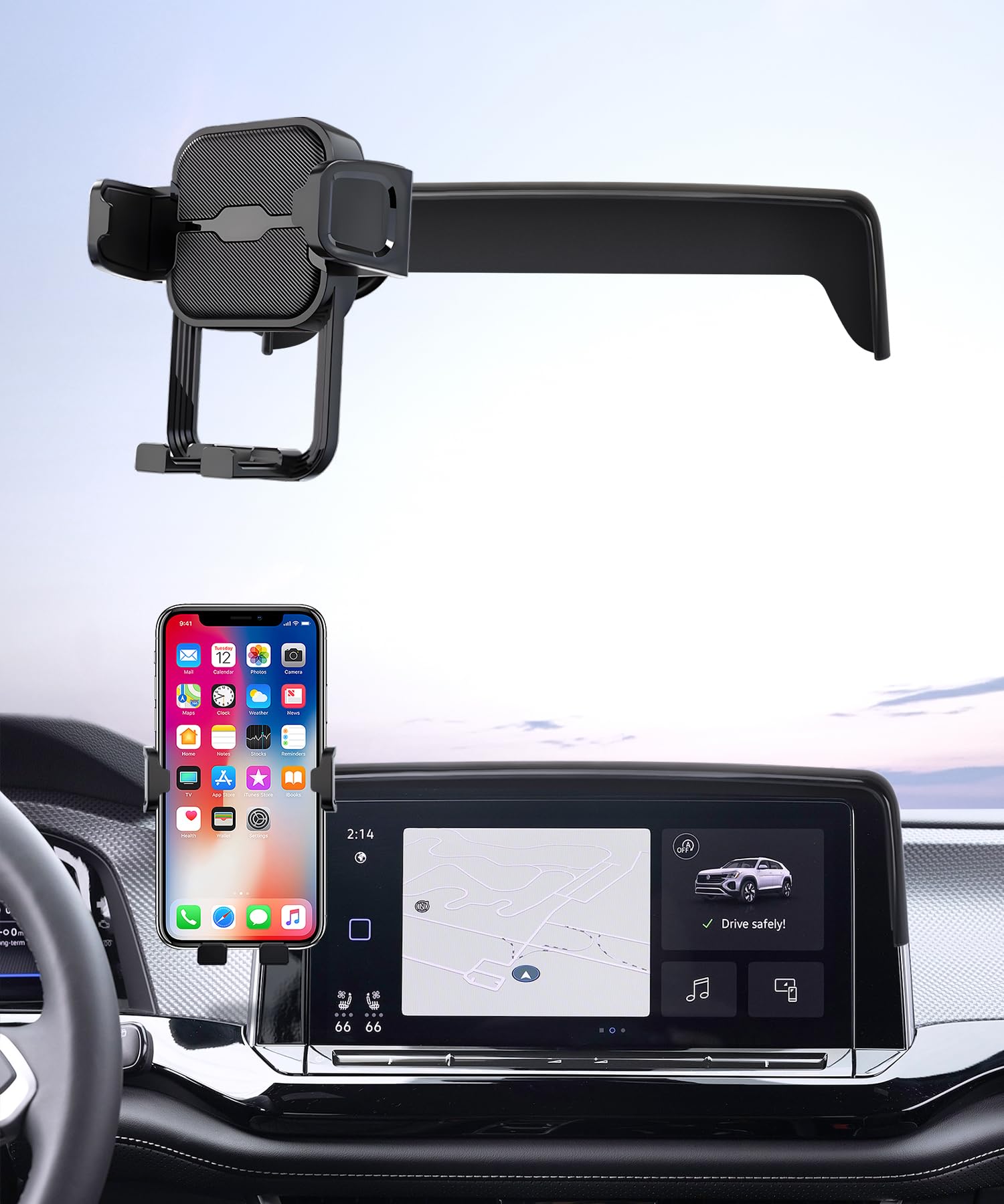Amazon.com: Masergogo Car Phone Holder for Volkswagen Atlas/Altas