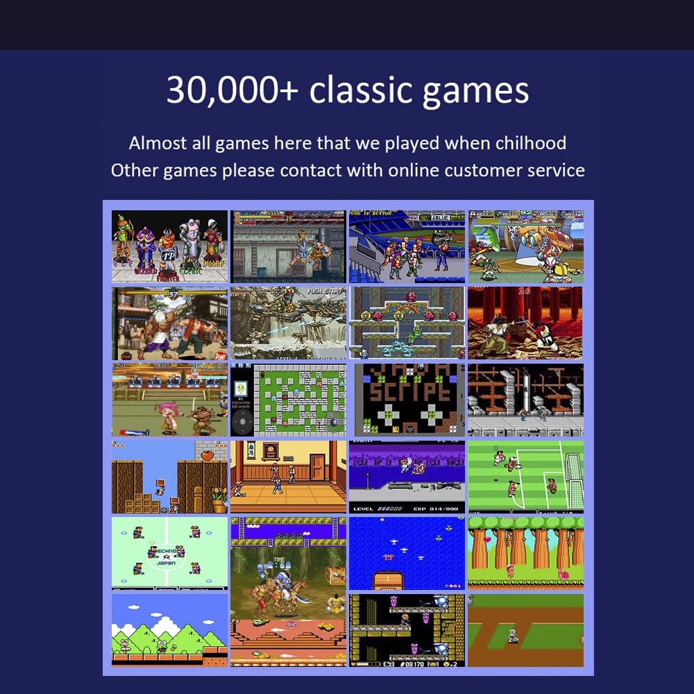Console De Jeux Vidéo Rétro X2 Plus Avec 40 000 Jeux (128 Go) - Manettes Sans Fil 2.4G - Sortie 4K - Cadeau Idéal - 7