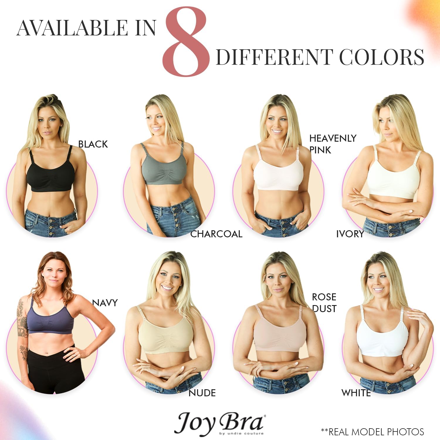 Scoopneck Seamless Bras for Women | Wireless Full Coverage Push Up Womens Sports Bra | One Size/Large - Image 7