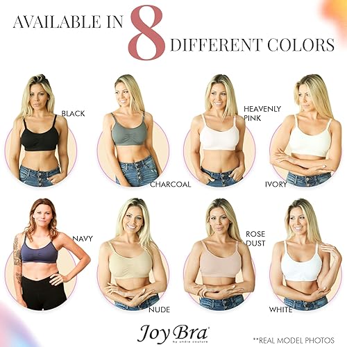 Miniatura 7 de Sujetadores sin costuras con cuello redondo para mujer Brasier deportivo sin varillas de cobertura completa push up para mujer Sujetadores cómodos