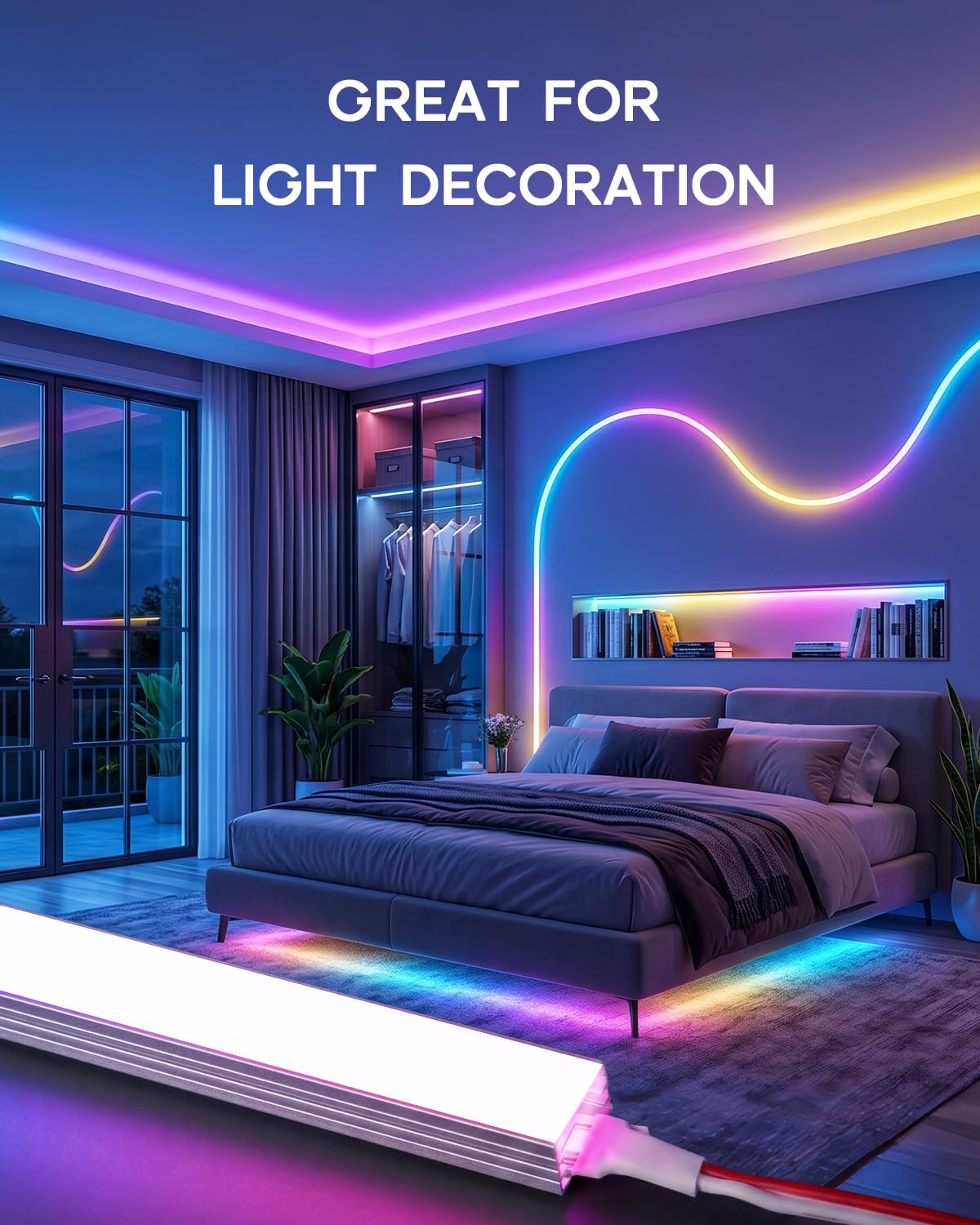 10Pack 3.3FT/1M LED Aluminum Channel V Shape with Milky White Cover Lens for 8/10mm LED Strip Lights,LED Diffuser Channel Even Glow for Living Room,Stairs,Kitchen,Cabinet