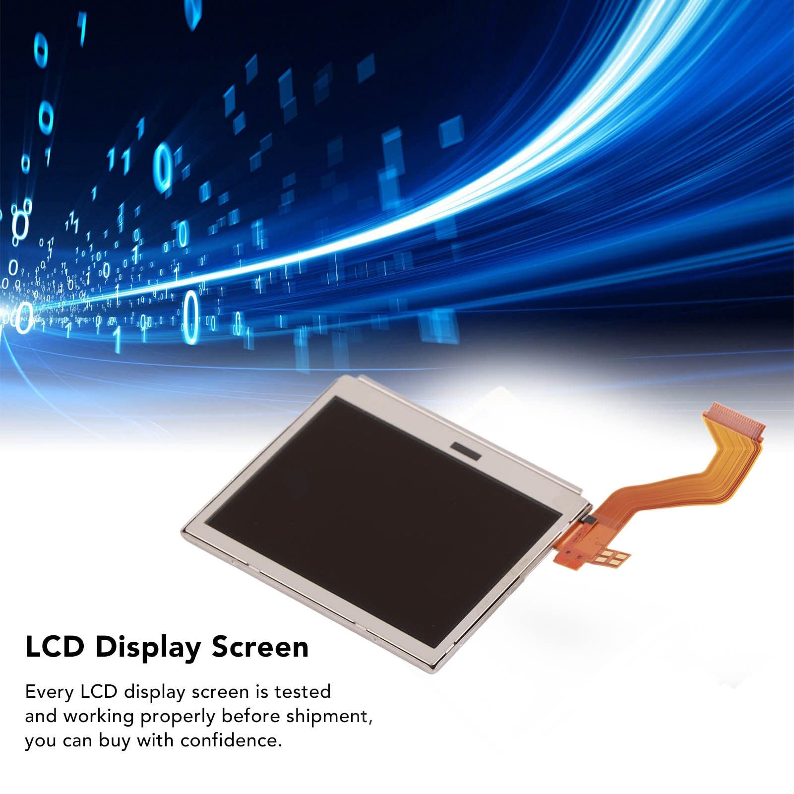 Écran Tactile 3,0 Pouces pour NDSL, Remplacement de L'écran LCD Supérieur Supérieur pour Les Consoles de Jeu, écran LCD Professionnel Haute Sensibilité HD