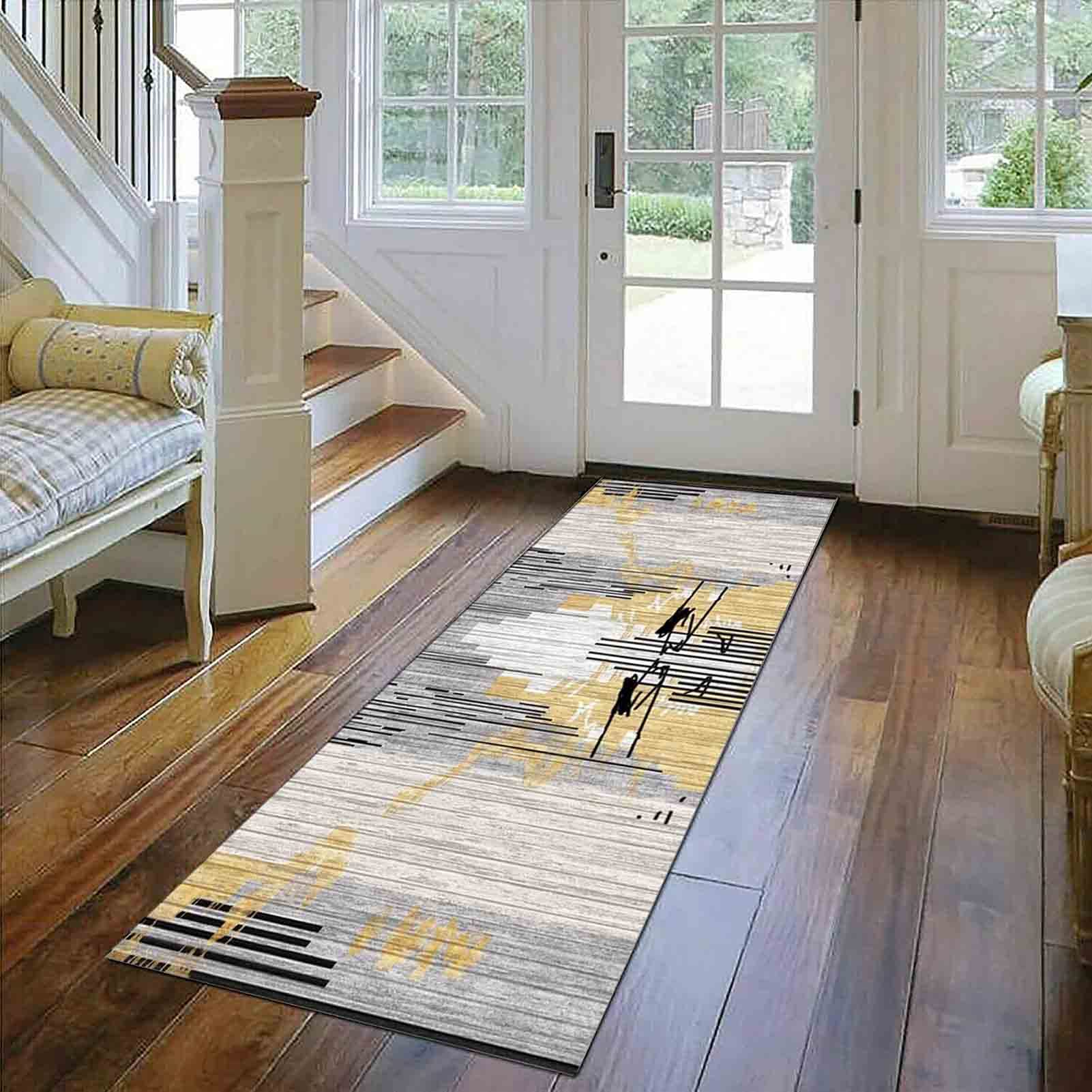 Tapis antidérapant lavable grand format 80x200cm pour cuisine moderne