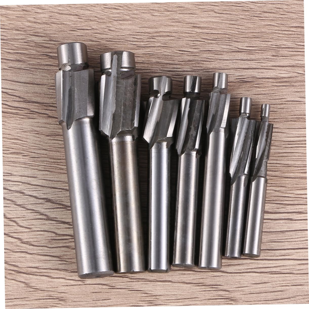 High Speed Steel Milling Cutter Set 7pcs Tungsten Steel CNC Drill Bits 3-12mm