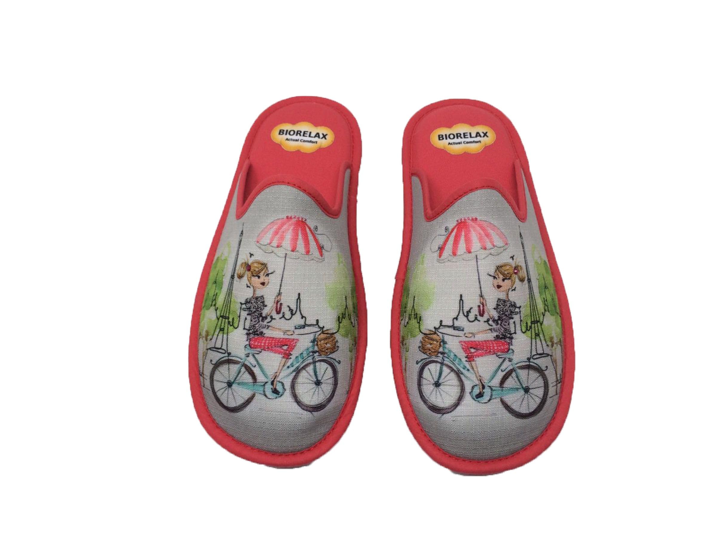 Biorelax Zapatillas de Estar por casa/Mujer Puntera Cerrada