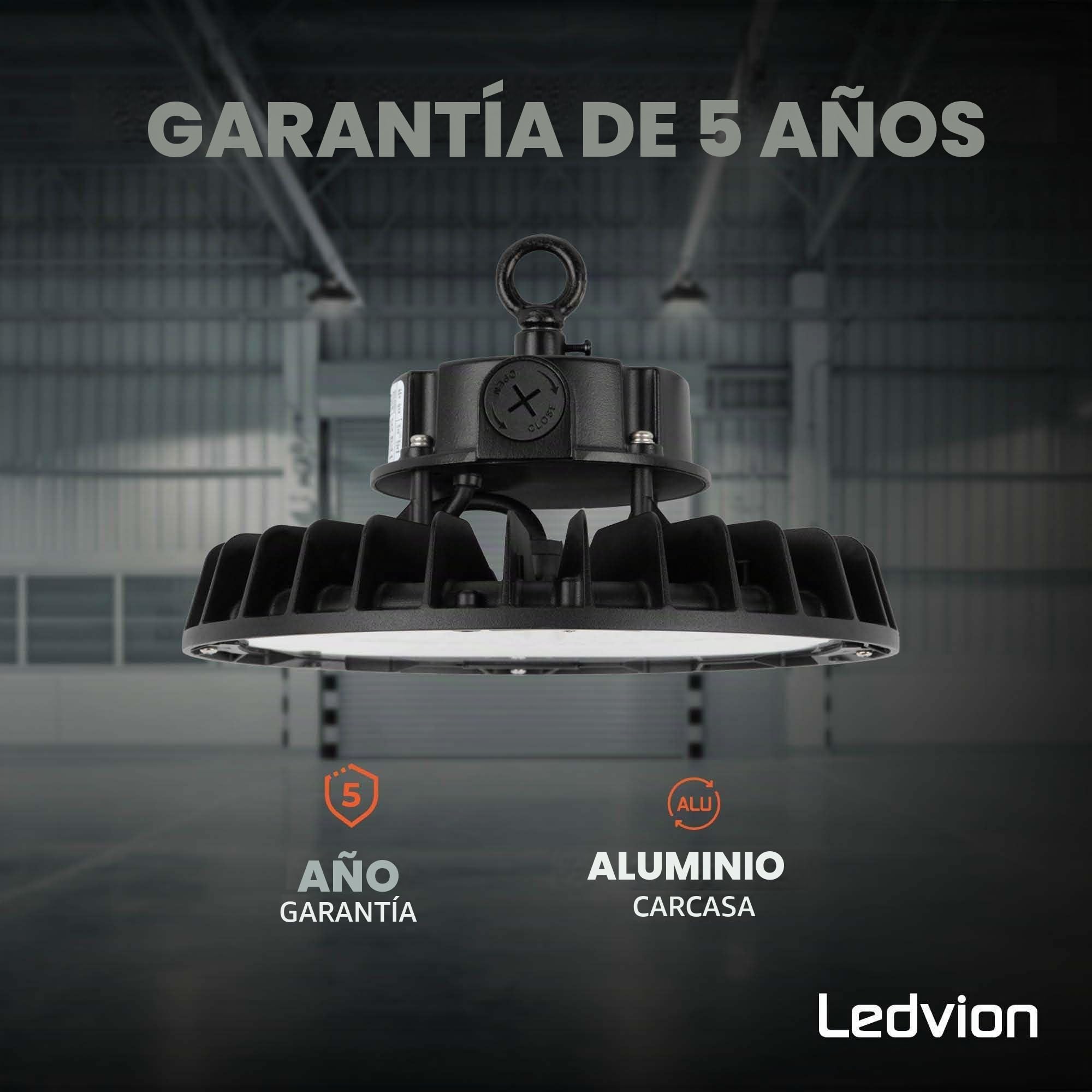 Ledvion Lámpara de Alta Bahía IP65 200-160-120W 175 lm 6500K 175lm