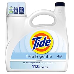 Tide Free & Gentle Liquid Laundry Detergent, 113 Loads, 149 fl oz, Tide Laundry Detergent, Clean Laundry Detergent