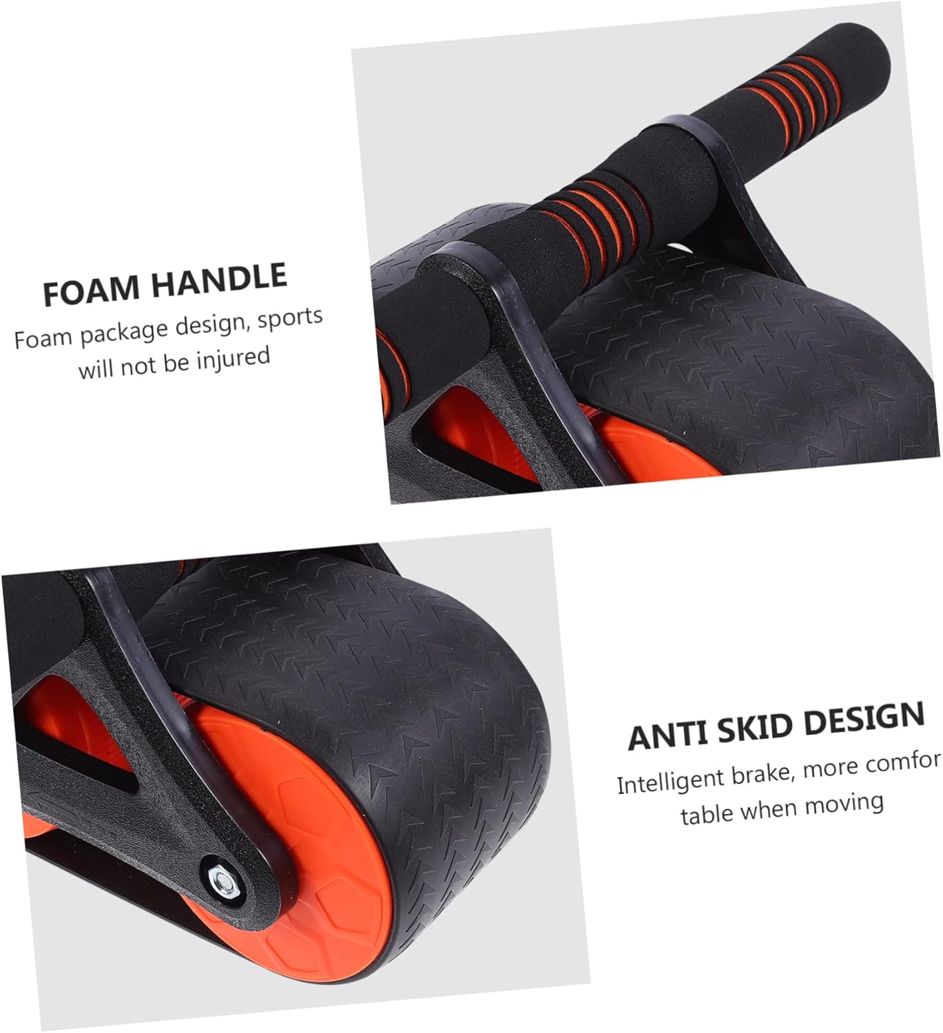 1Pc Rebound Abdominal Roller Wheel Fitness Equipment for Home Gym Durable Non Slip Design Stomach Workout Equipment for Beginners and Advanced Training