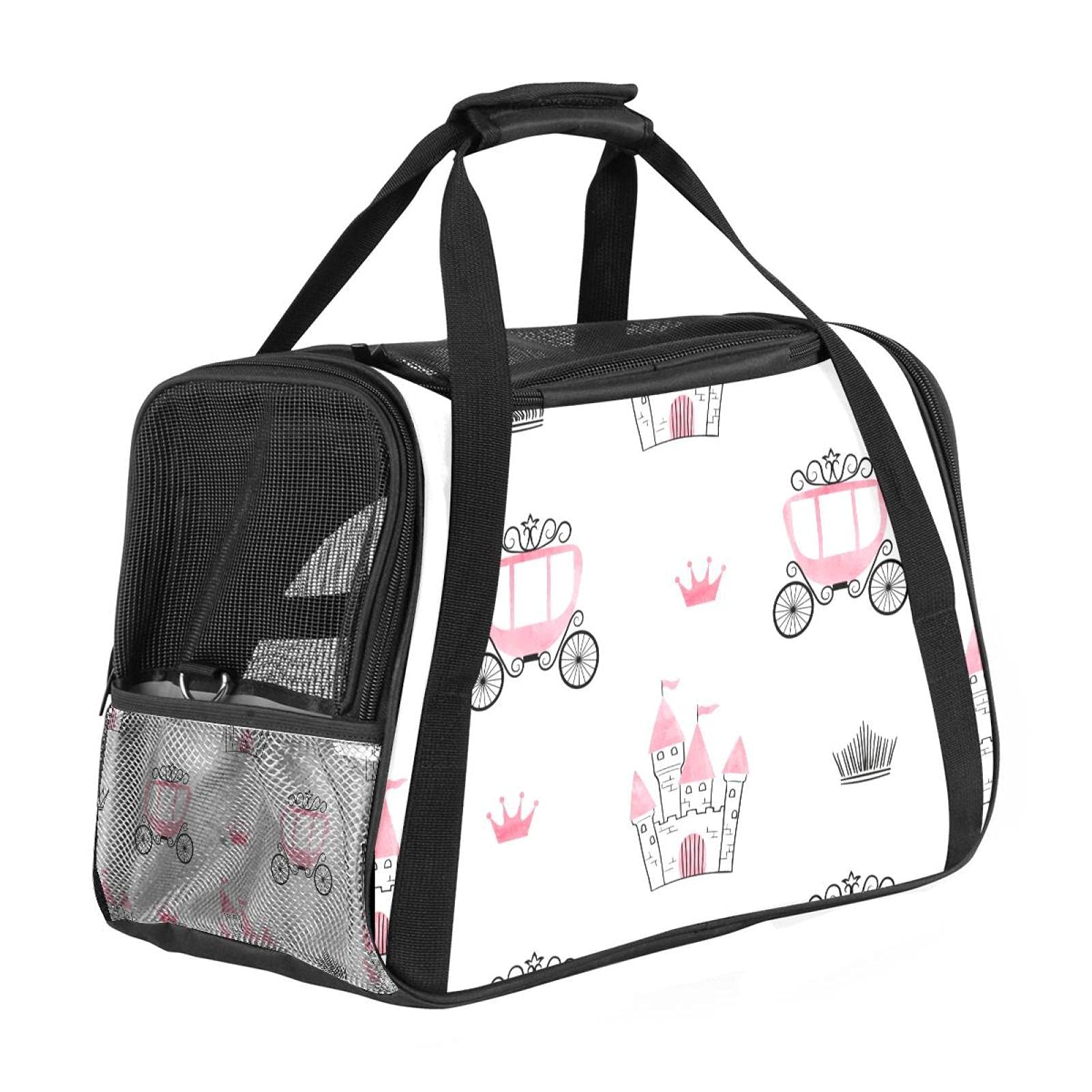Sac de transport pour chat et chien avec motif princesse imprimé