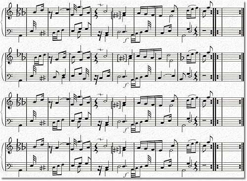 Miniatura 4 de Alfombra moderna con notas musicales en blanco y negro, antideslizante, para interiores y entusiastas de la música, lavable a máquina, transpirable,