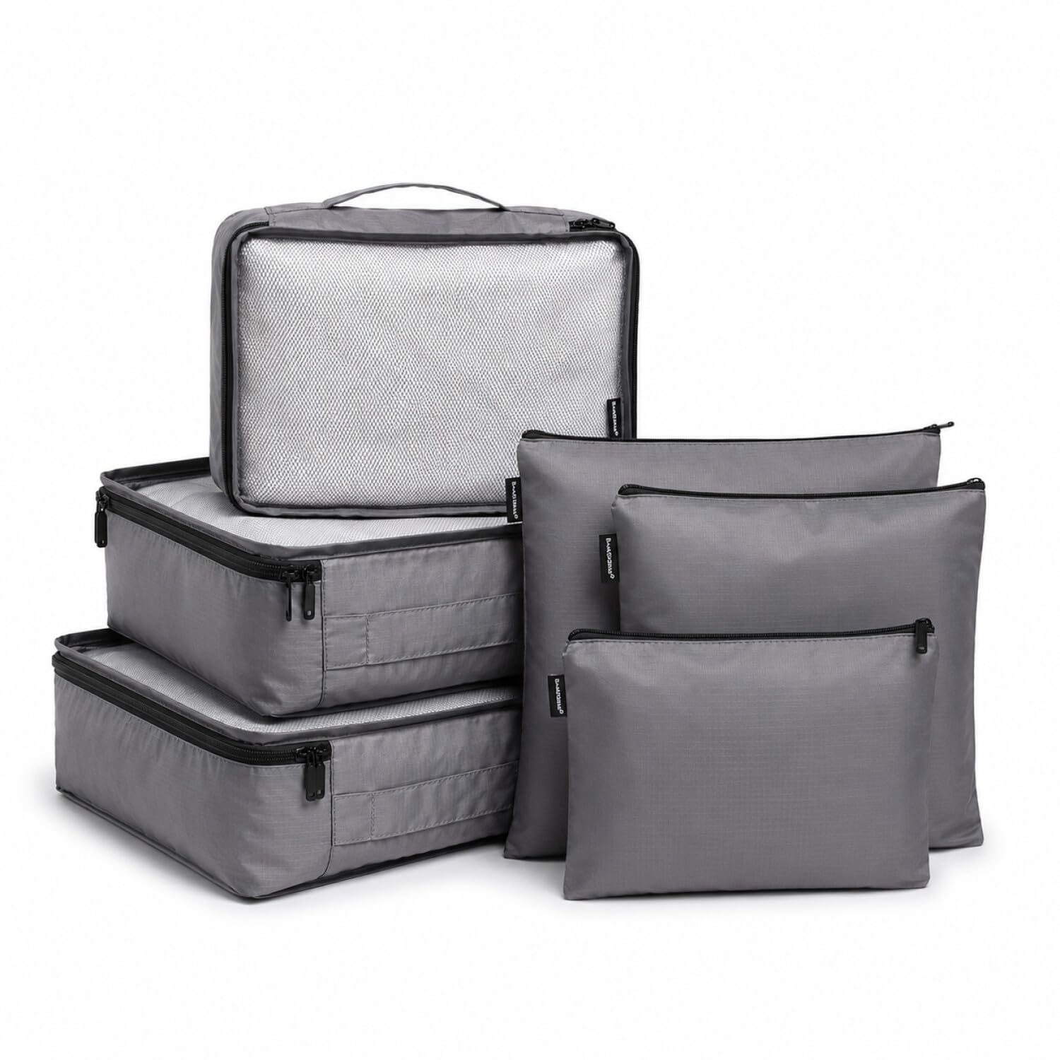 Amazon.com | Brookstone Packing Cubes - 6 Piece Compression