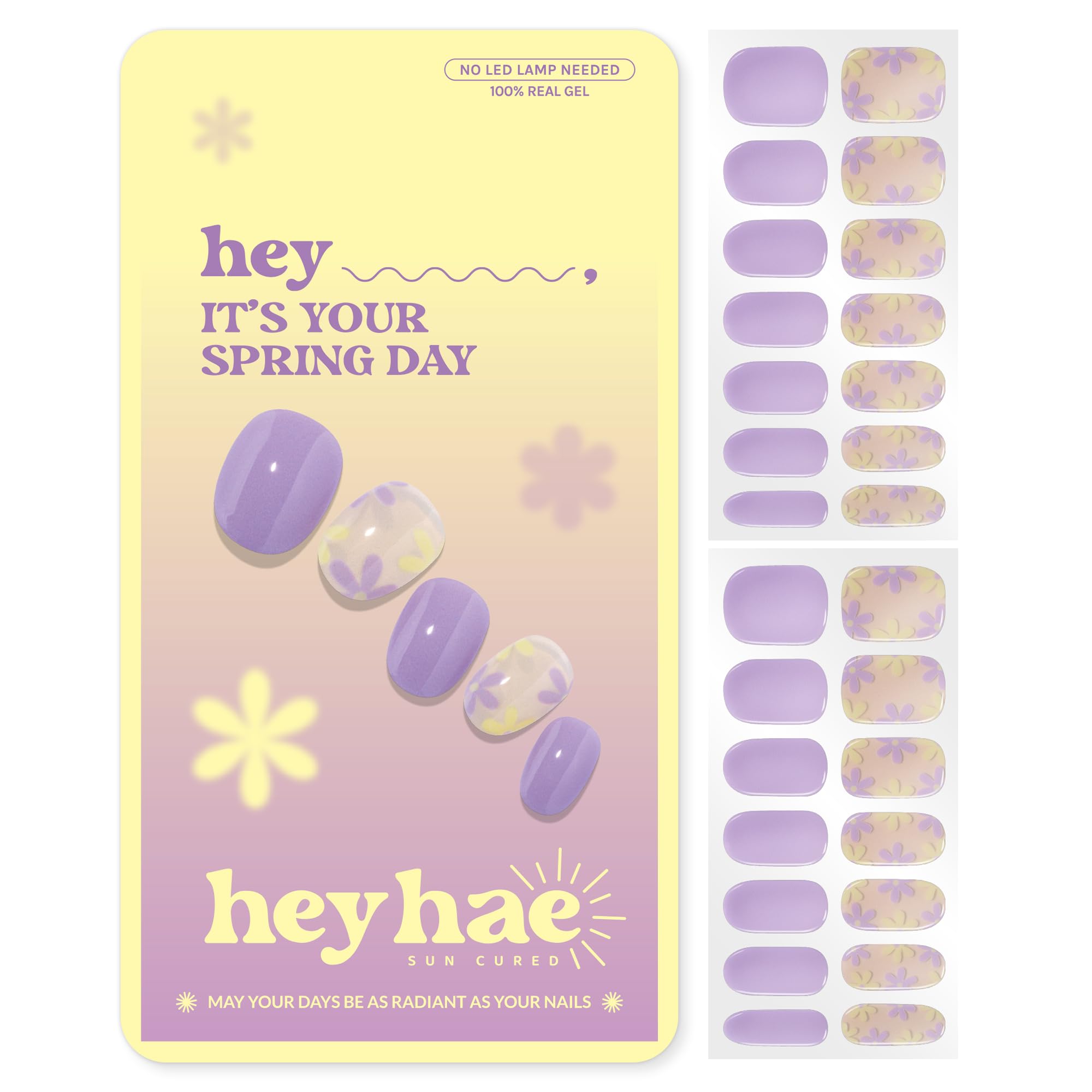 Heyhae Semi Cured Gel Nail Strips - Hey, It's Your Spring Day
