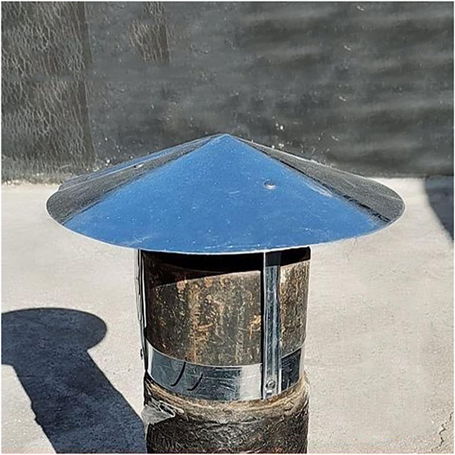 PBWERIGL Stainless Steel Roof Ventilator, Stainless Steel Chimney Cowl Vent Cap(160mm)