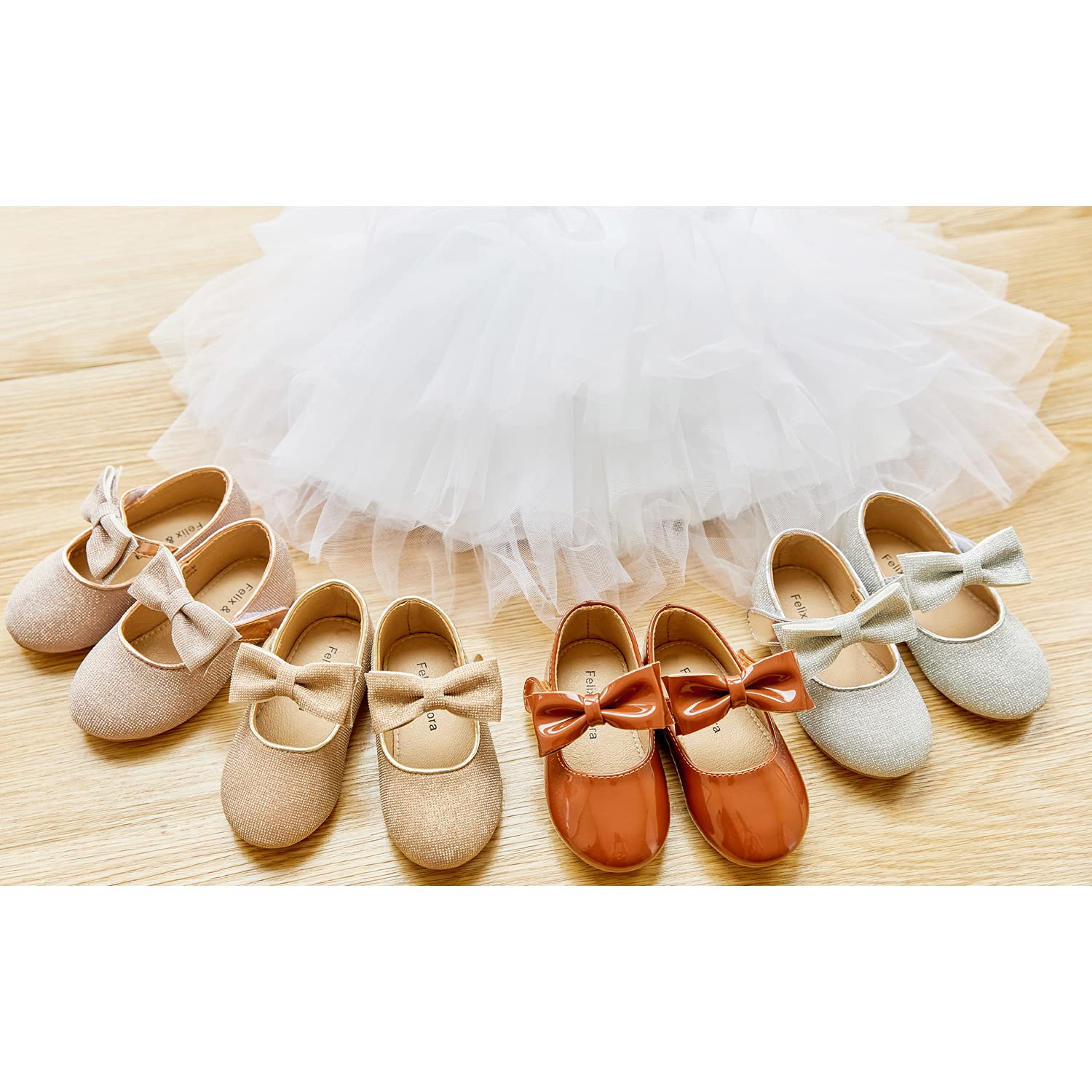 Felix & Flora Girl Pink Dress Shoes Size 8 Toddler Party School Wedding