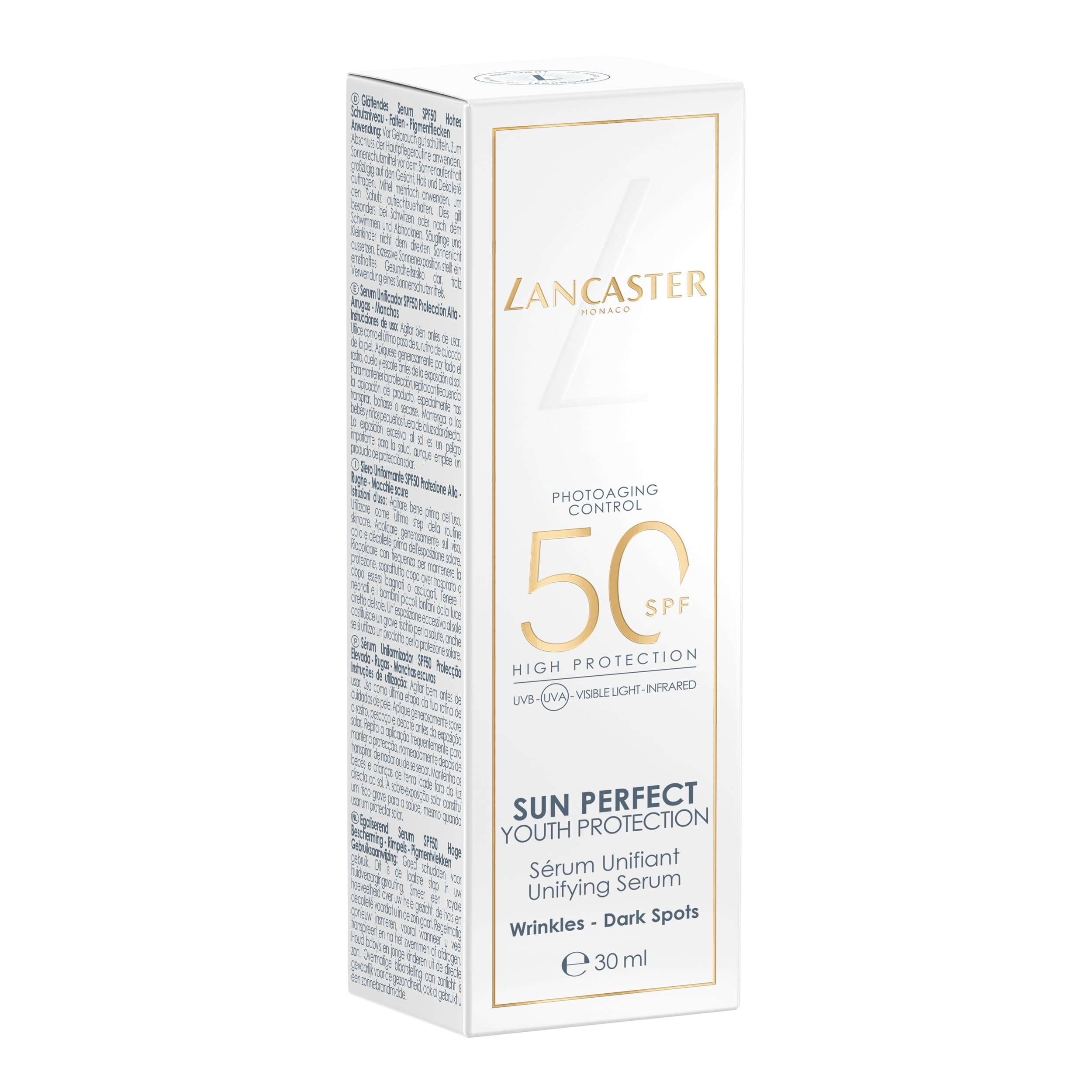 Lancaster Sun Perfect Unifying Serum SPF50 Sunscreen Filtro Solare