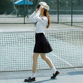 Amazon | 日系JK正統 キュート海軍風イギリス風コスプレ白