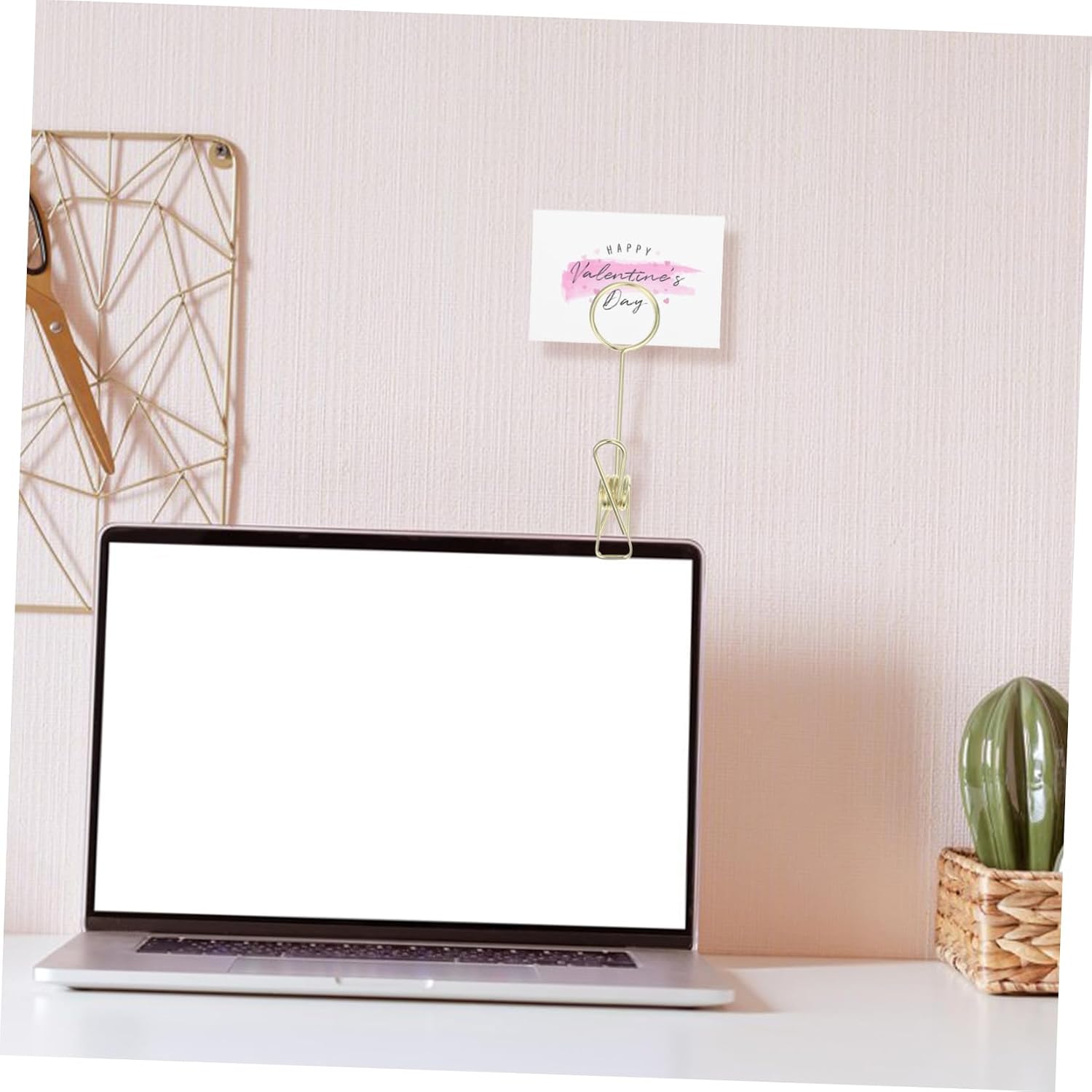 Veemoon 10pcs Photo Hanging Clips Creative Dual- Memo Clamps Photo Card Holders for Weddings Parties and Home Decor Versatile Display Stands for Menus and Table Signs