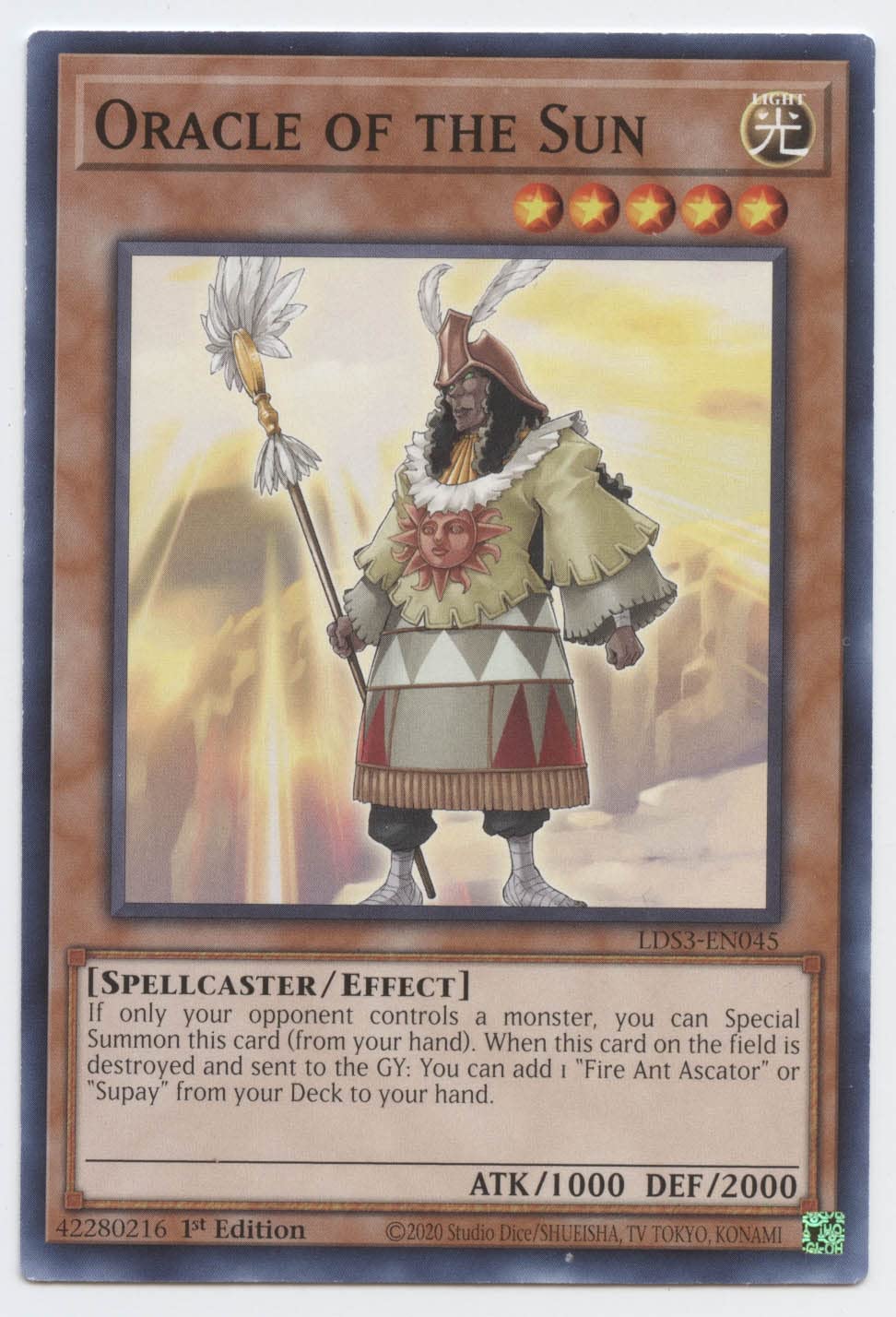 Amazon.com: Yu-Gi-Oh! Oracle of The Sun - LDS3-EN045 - Common