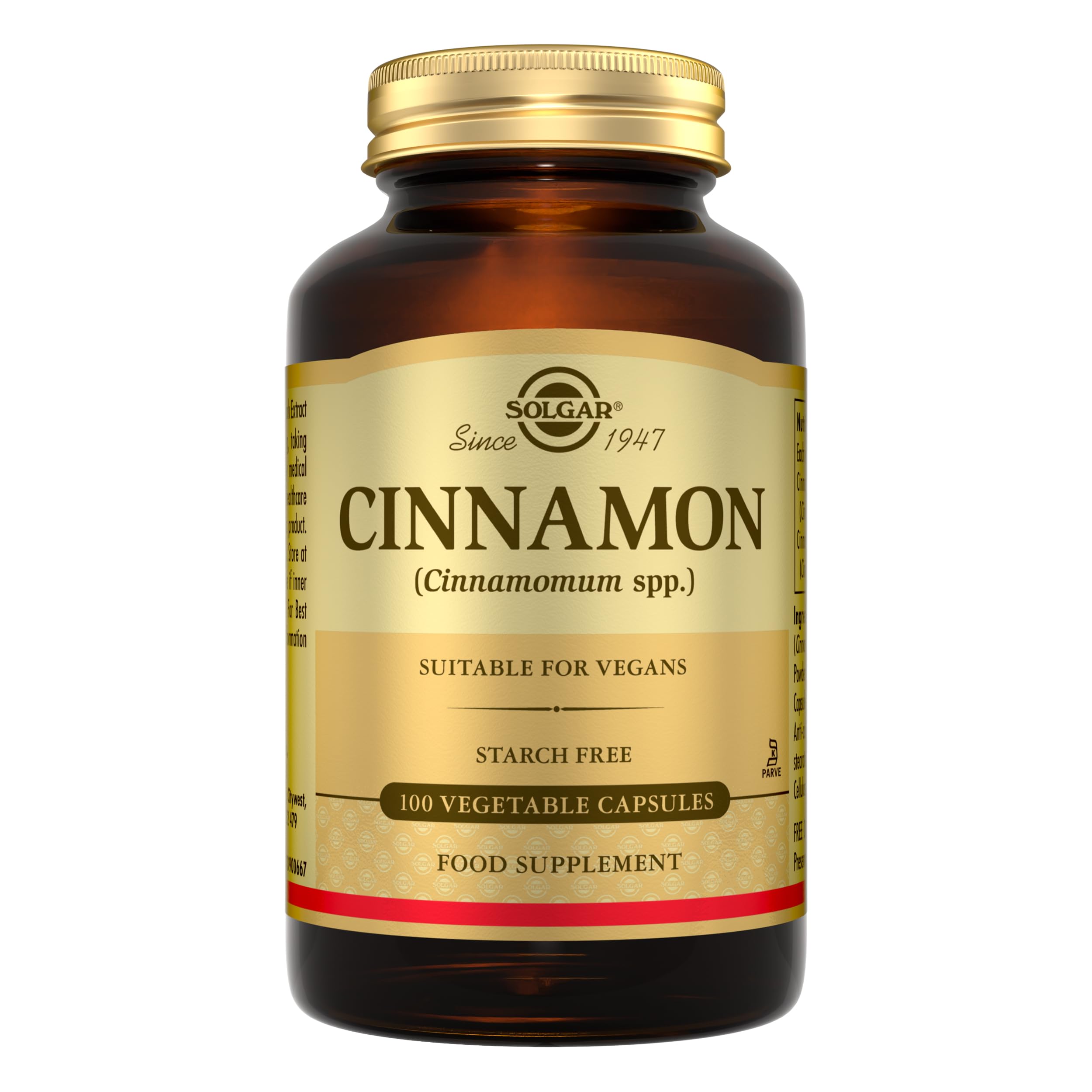 Solgar Cinnamon Vegetable Capsules - Pack Of 100