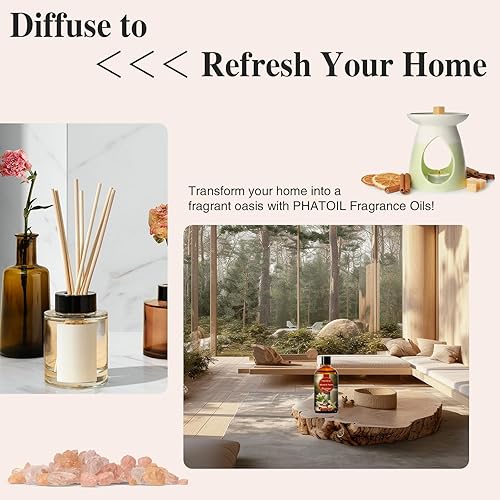 Miniatura 3 de Aceites de fragancia de mandarina de 3.38 onzas líquidas para aromaterapia, aceites esenciales para difusores para el hogar, perfectos para