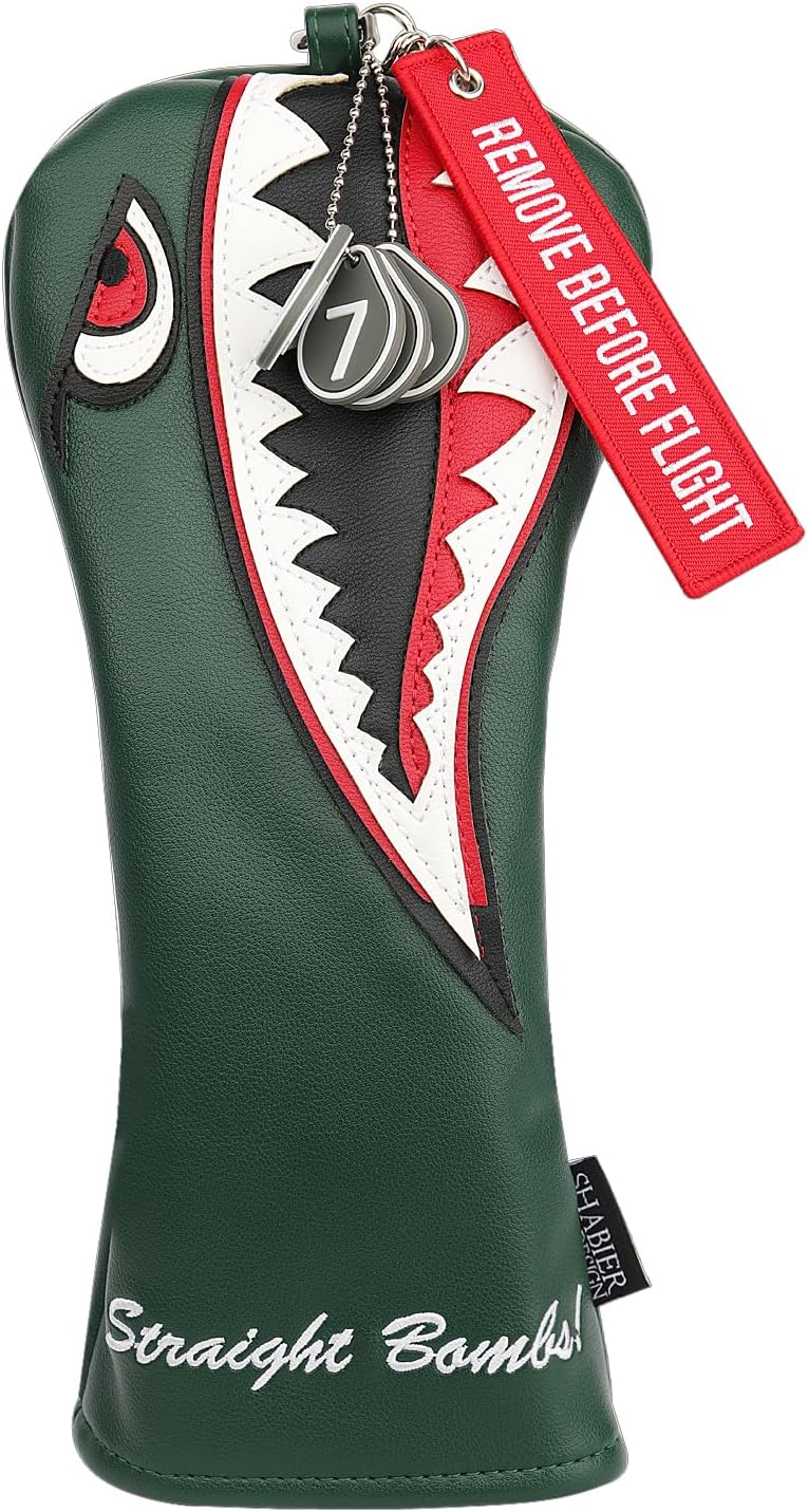 New Flying Tiger Warshark Golf Headcover for Golf Club Available for Driver/Fairway/Hybird (Hybird Cover)