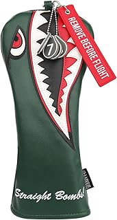 New Flying Tiger Warshark Golf Headcover for Golf Club Available for Driver/Fairway/Hybird (Fairway Cover)