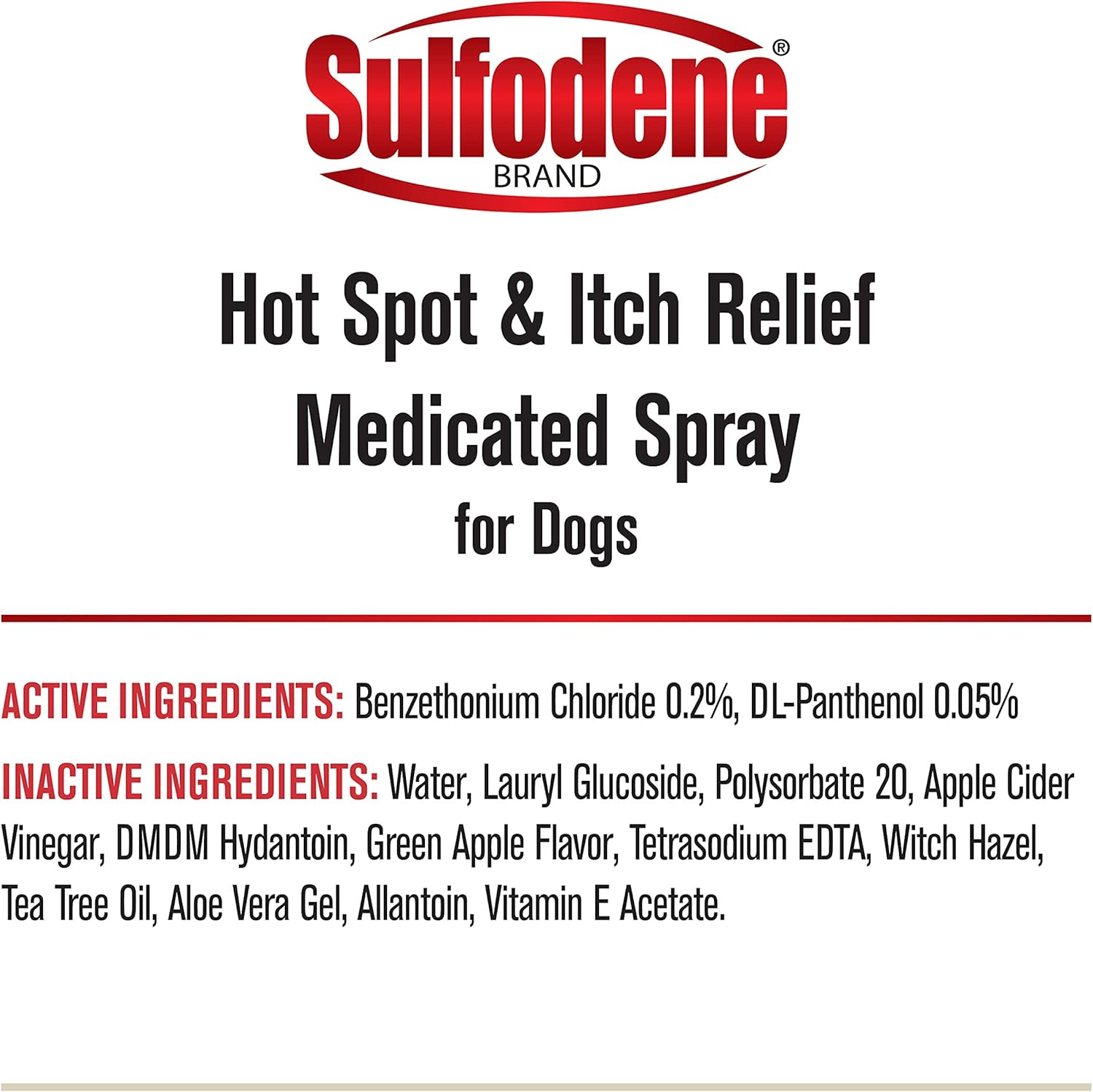Sulfodene Hot Spot & Itch Relief Medicated Spray for Dogs