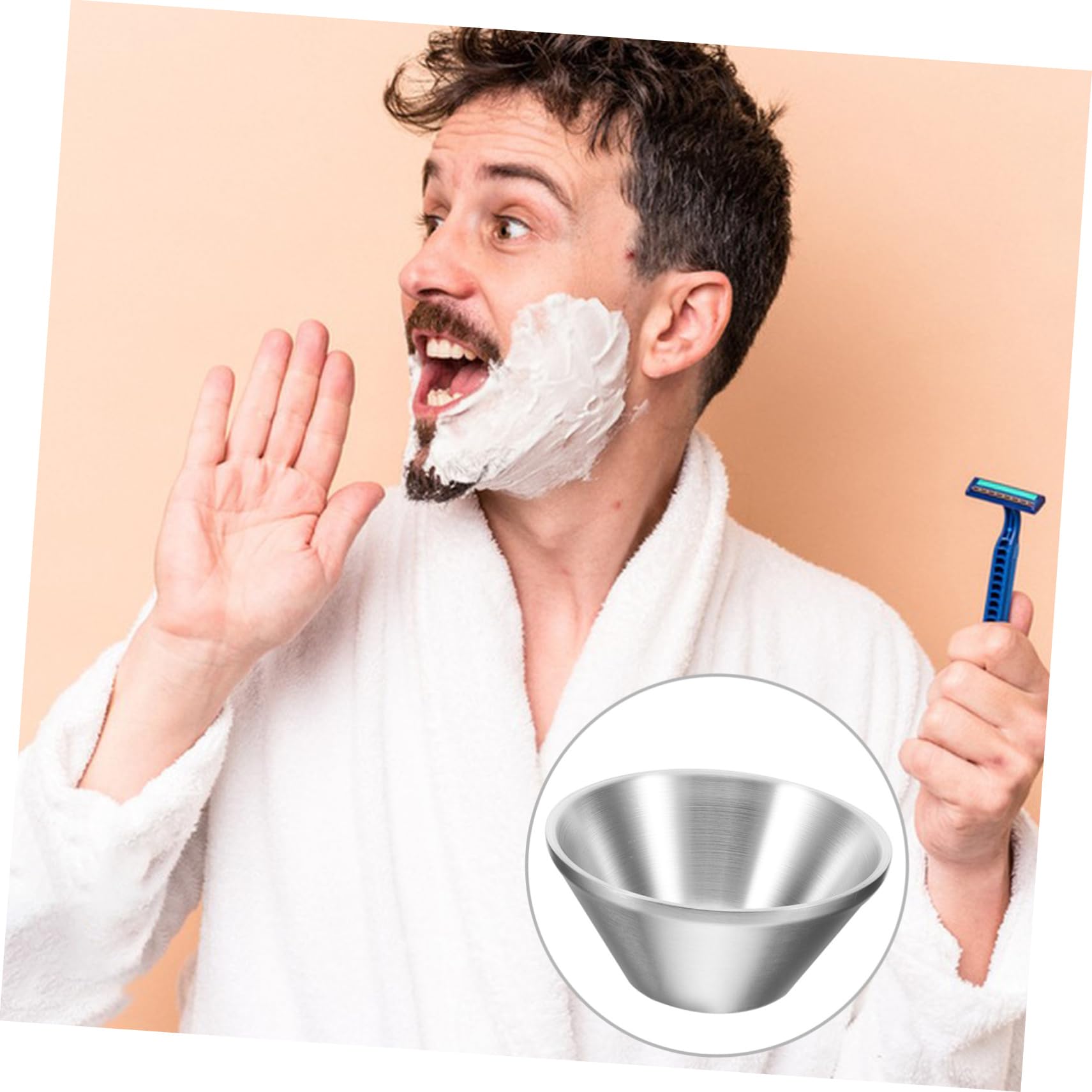 VICASKY 3 ciotole da barba di alta qualità per uomini con design elegante per tutti i giorni, facili da pulire e stabili per i viaggi