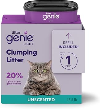 Litter Genie Light Clumping Cat Litter and Standard Refill Bundle, 8.4 kg