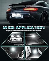 Vista 7 de Combriller 194 - Foco de luz LED blanco, 168 T10 W5W 2825, focos LED con cubierta protectora y diseño de disipador de calor tallado en hueco, focos