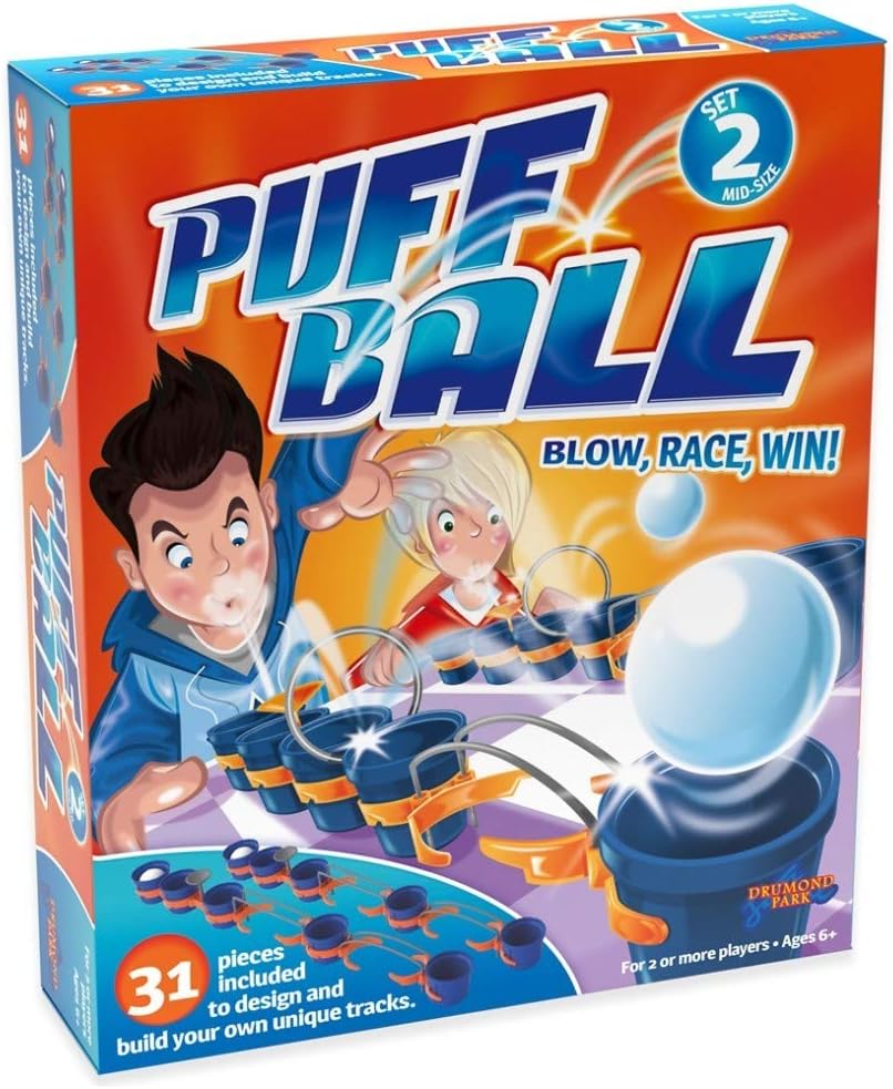 Puff Ball Party Game, Mid-Size Set, Multicolor