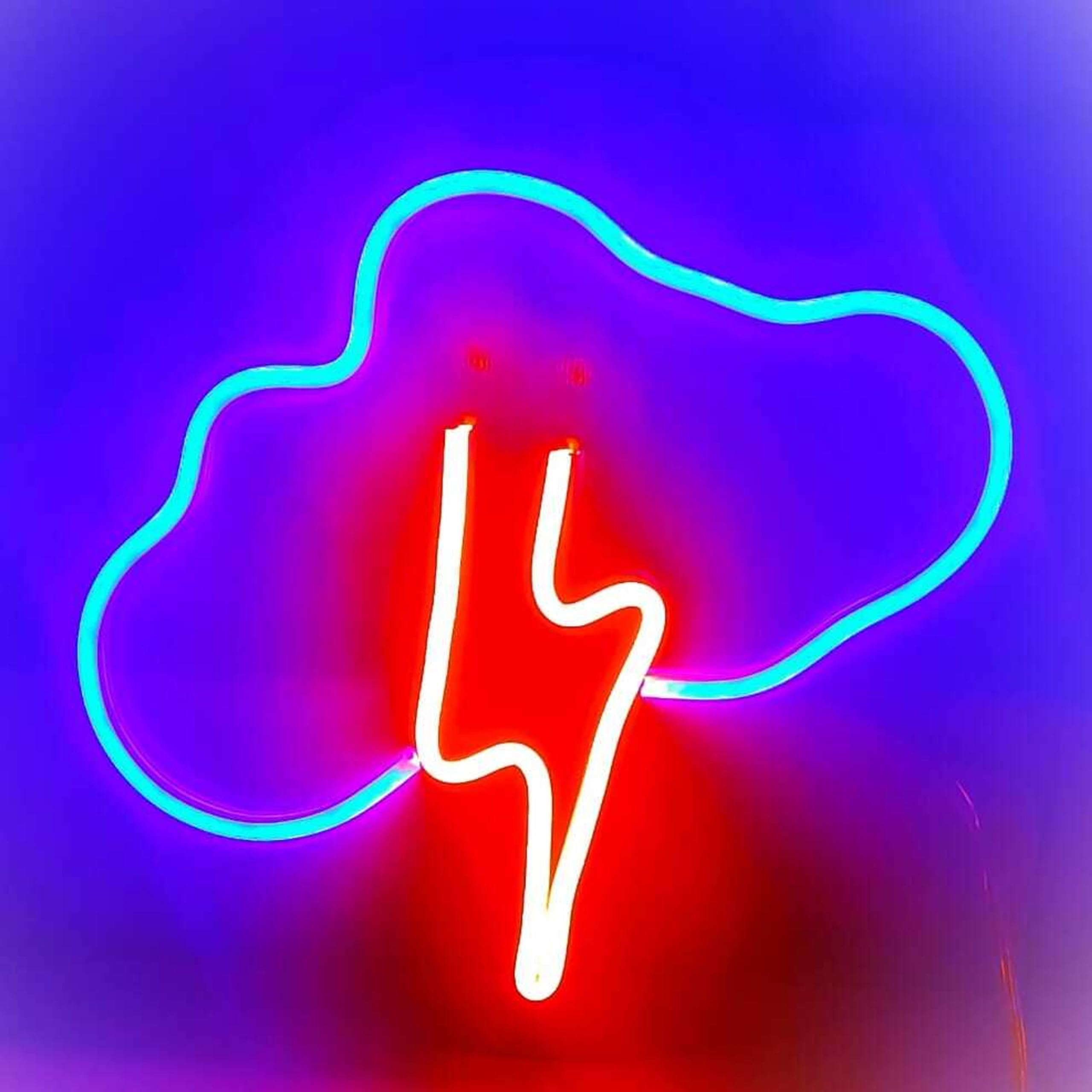 NEONWALE Handcrafted Neon Sign Light "Thunder Cloud" Eco-Friendly with Easy Installation, Adapter, and 10ft Wire Perfect for Bedrooms, Kids' Rooms, Nurseries, and Creative Spaces (10 * 12 inch)-image-21