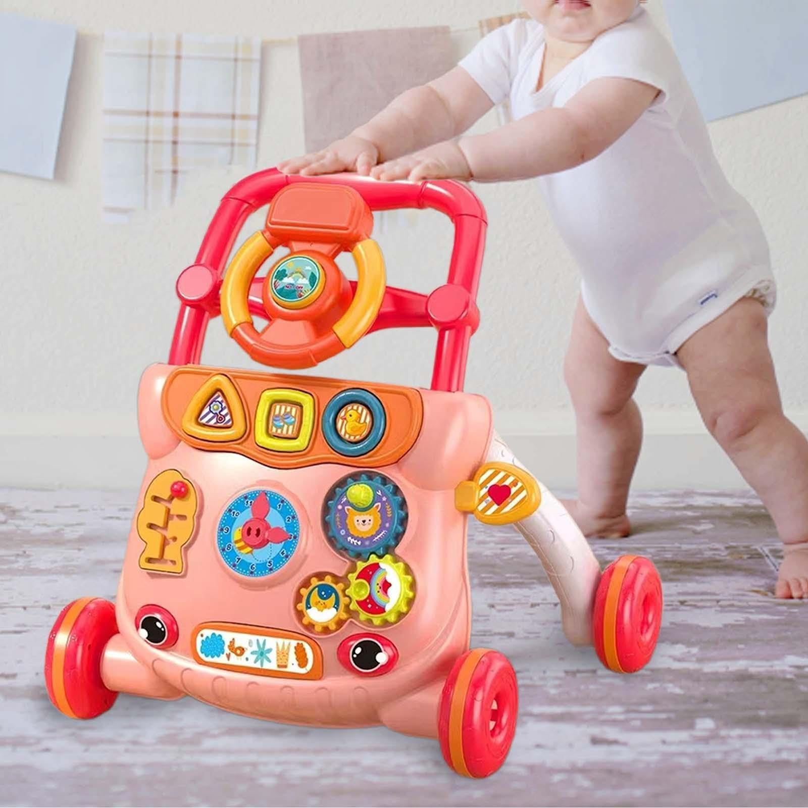 MagiDeal Centro de Juegos para Bebé, Juguete Interactivo para Desarrollo Motor, Rojo