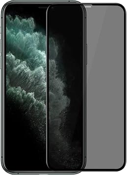 Microsonic Apple iPhone 11 Pro 5.8 Privacy 5D Gizlilik Filtreli Cam Ekran Koruyucu Siyah [iPhone 11 Pro ile Uyumlu Ekran Koruyucu]