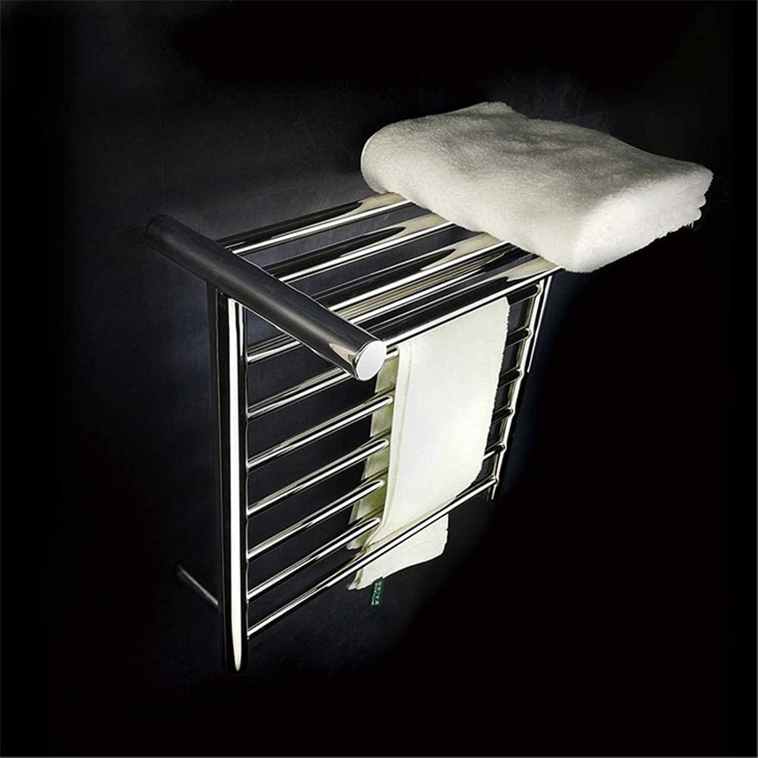 Bathroom Wall Heater Towel Warmer,Heated Towel Rail Rack, Bathroom Towel Warmer Wall Mounted for Kitchen Electric Stainless Steel Energy Saving Towel Holder Bathroom Accessories (Exposedwiri