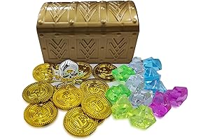 Pirate Treasure Chest Toy Box for Kids