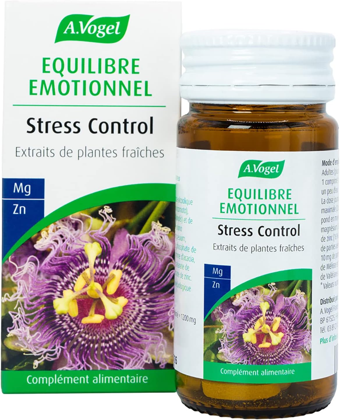 A.VOGEL – Dietary supplement Stress control – Promotes healthy sleep and mental balance – Reduces anxiety – Enriched with magnesium and zinc – Passion flower extract – 30 tablets