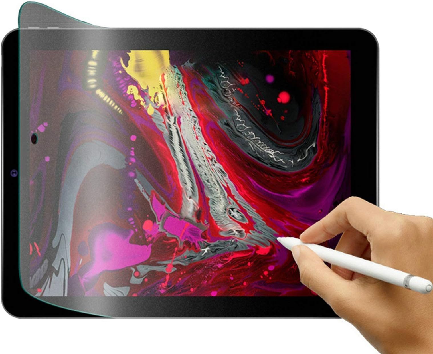 Chain Peak iPad Matte Screen Protector, Paperfeel Film for iPad Matte Anti-Glare Anti-Scratch Drawing Sketching Writing Paperfeel Screen Protector (12.9inch)