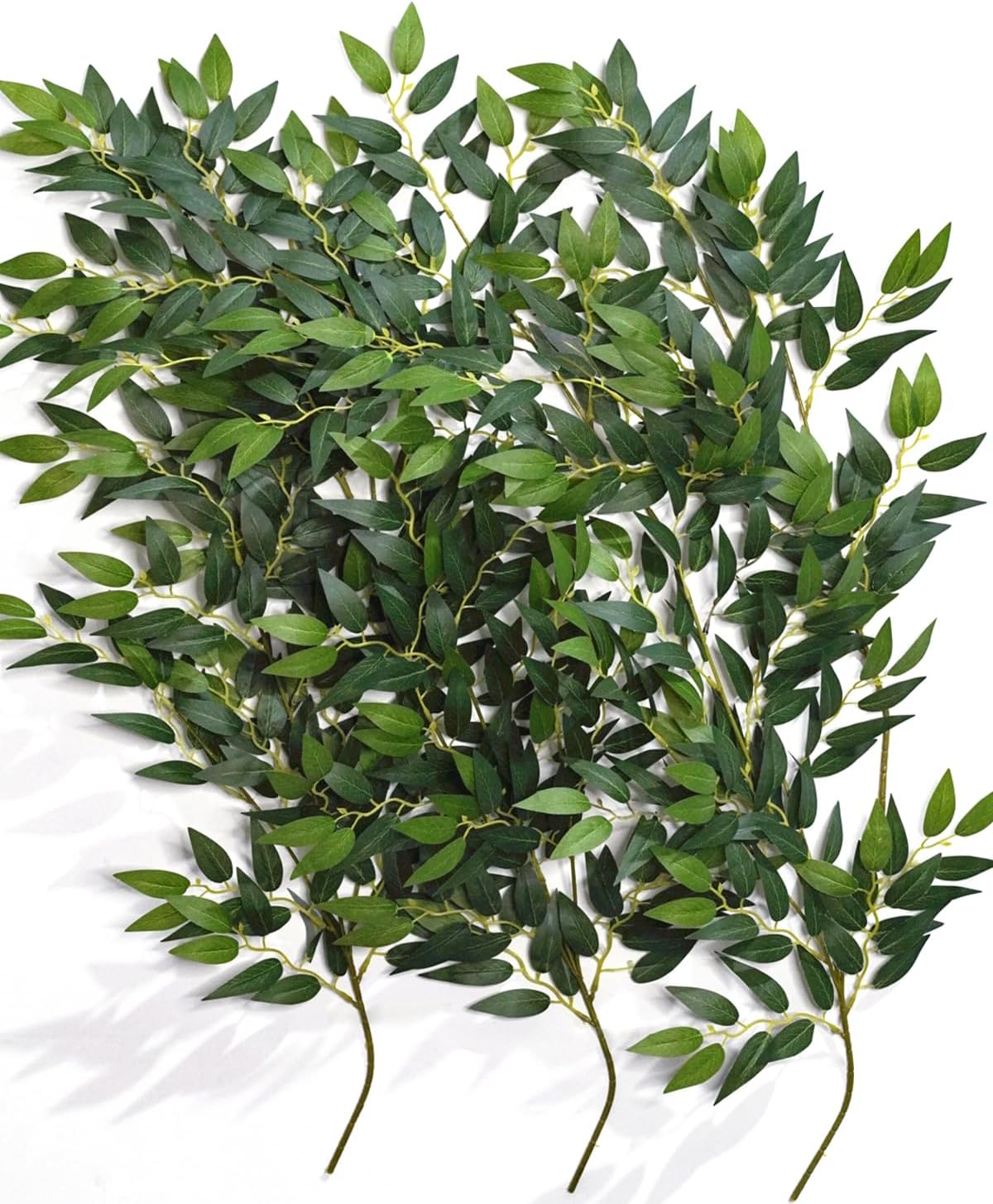 8pcs Artificial Leaves Stems Fake Flowers Greenery Filler for Flower Arrangements, Floral Bouquet Wedding Faux Greenery Stems Silk Foliage Branches - Image 9