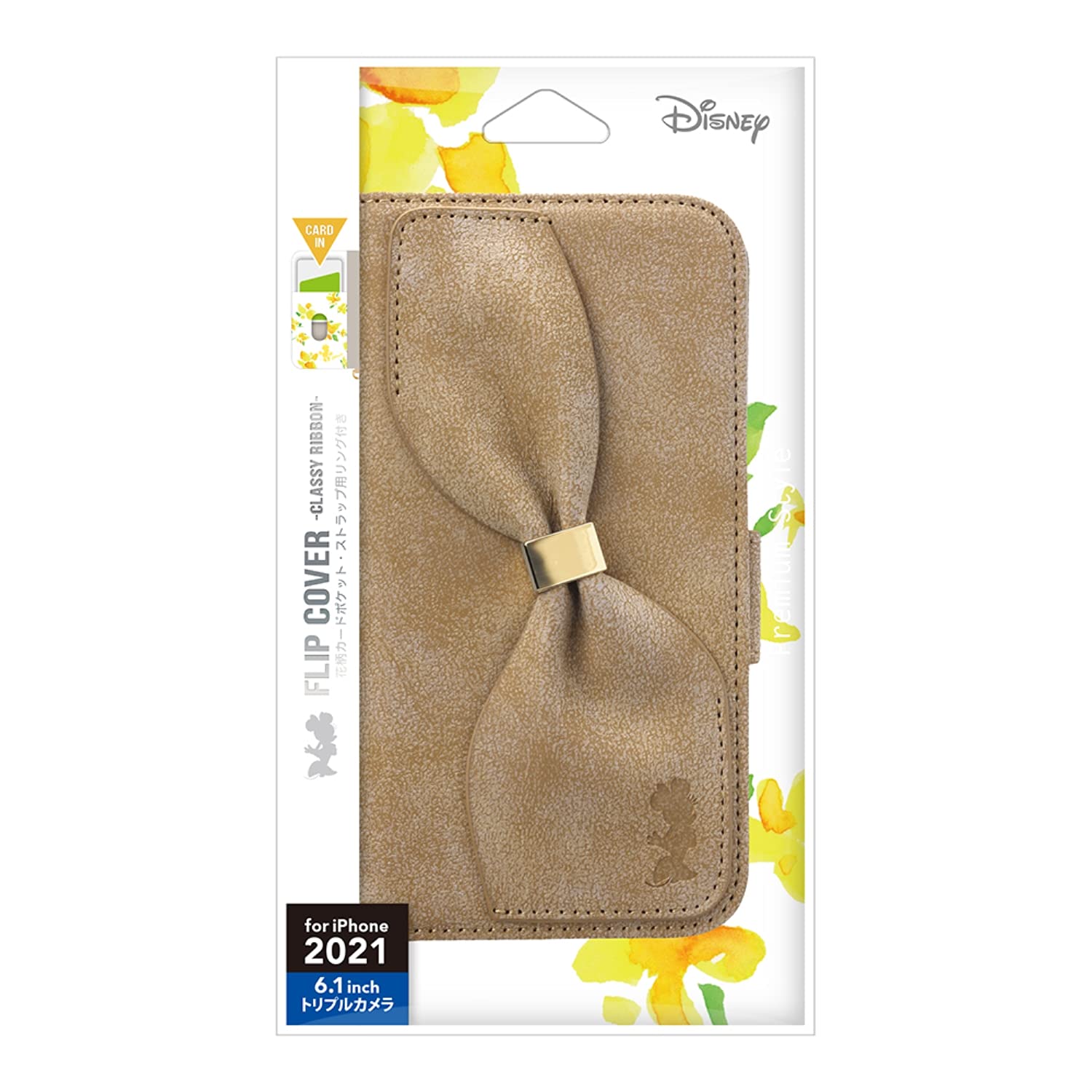 PGA PG-DFP21N05MNE フリップカバー Disney ミニーマウス〔iPhone 13 Pro用〕